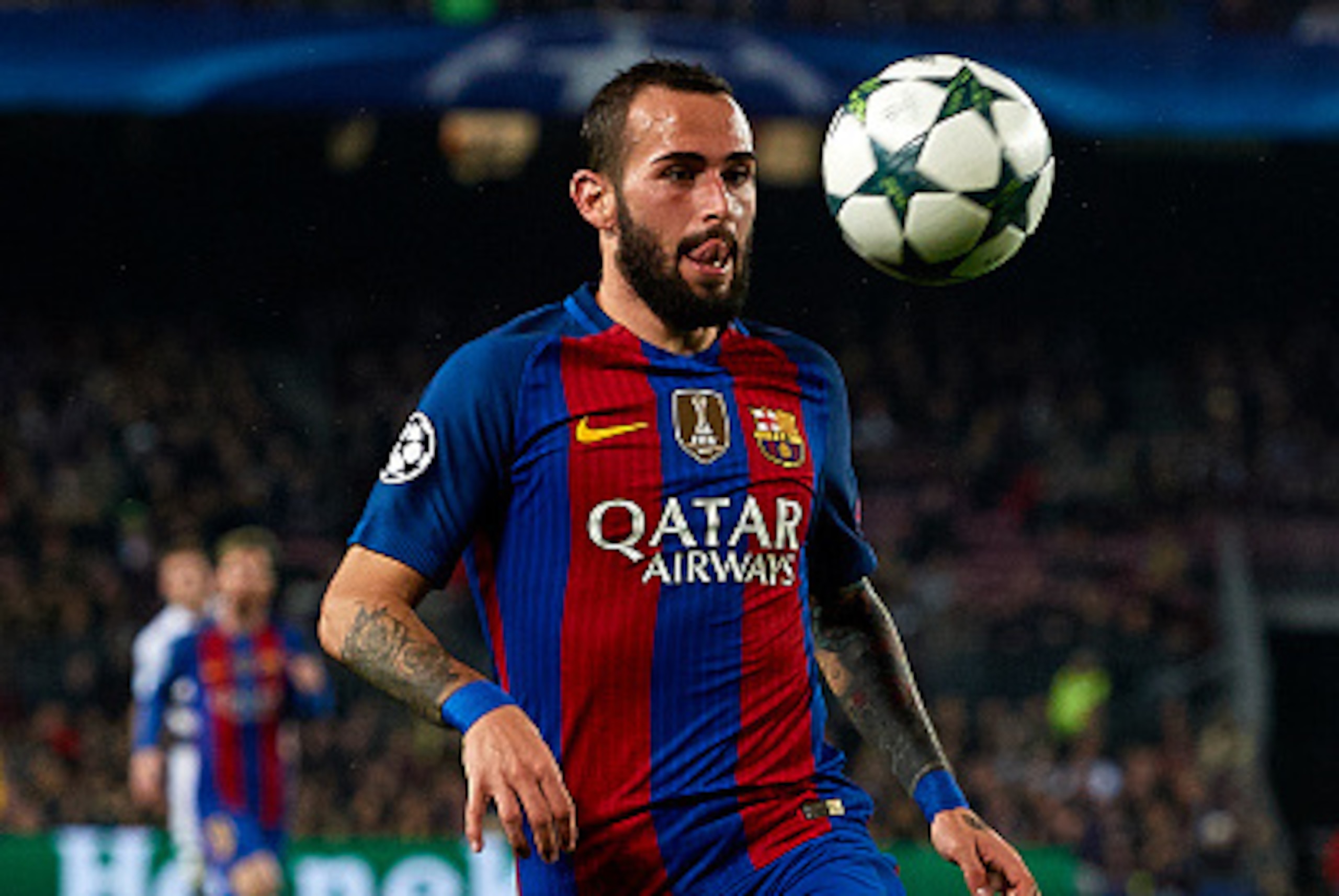 BARCELONA, SPAIN - DECEMBER 06: Aleix Vidal of Barcelona in action during the UEFA Champions League Group C match between FC Barcelona and VfL Borussia Moenchengladbach at Camp Nou on December 6, 2016 in Barcelona. (Photo by Manuel Queimadelos Alonso/Ge BARCELONA, SPAIN - DECEMBER 06: Aleix Vidal of Barcelona in action during the UEFA Champions League Group C match between FC Barcelona and VfL Borussia Moenchengladbach at Camp Nou on December 6, 2016 in Barcelona. (Photo by Manuel Queimadelos Alonso/Ge