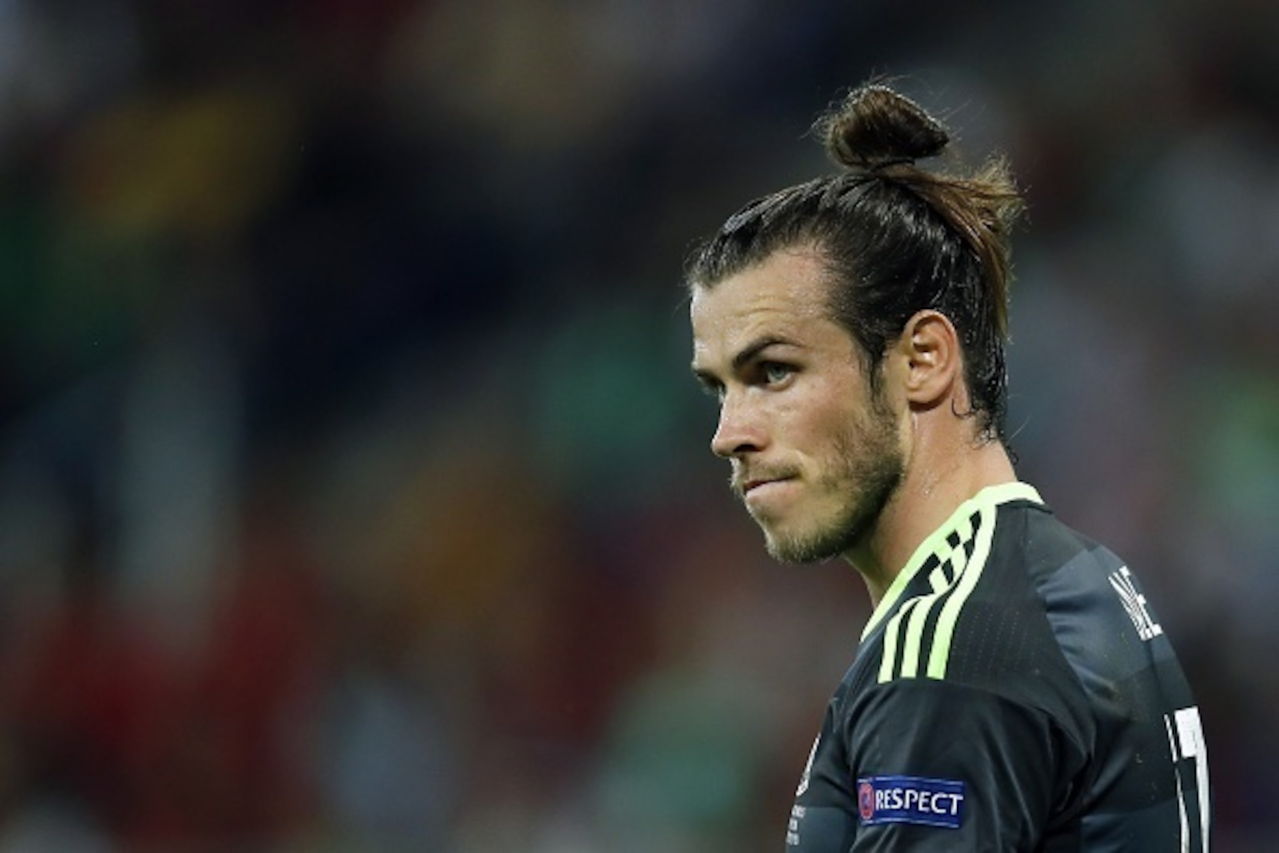 Gareth Bale of Wales during the UEFA EURO semi-final match between Portugal and Wales on July 6, 2016 at the Stade de Lyon in Lyon, France.(Photo by VI Images via Getty Images)