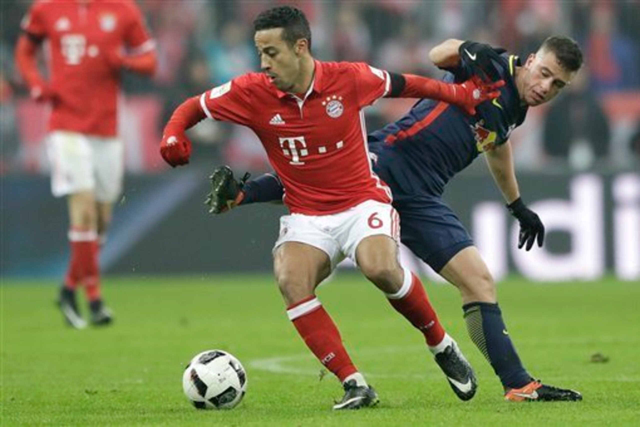 Thiago Alcantara excelled in an advanced midfield role.