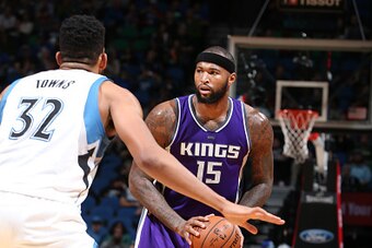MINNEAPOLIS, MN - DECEMBER 23:  DeMarcus Cousins #15 of the Sacramento Kings looks to pass the ball during a game against the Minnesota Timberwolves on December 23, 2016 at the Target Center in Minneapolis, Minnesota. NOTE TO USER: User expressly acknowle