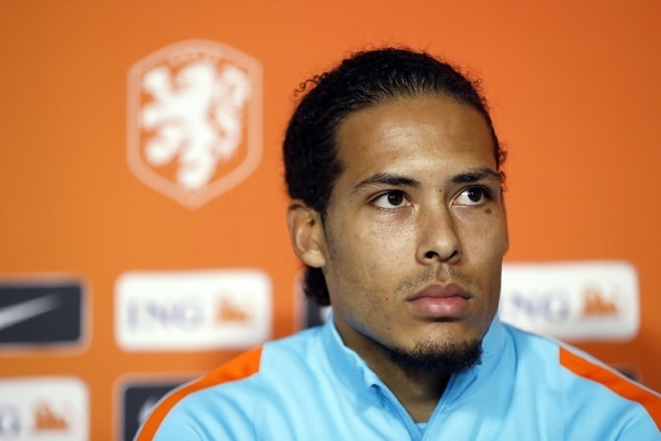 Virgil van Dijk of Hollandduring a press conference prior to the FIFA World Cup 2018 qualifying match between Luxembourg and Netherlands on November 12, 2016 at the Stade Josy Barthel in Luxembourg City,  Luxembourg(Photo by VI Images via Getty Images)