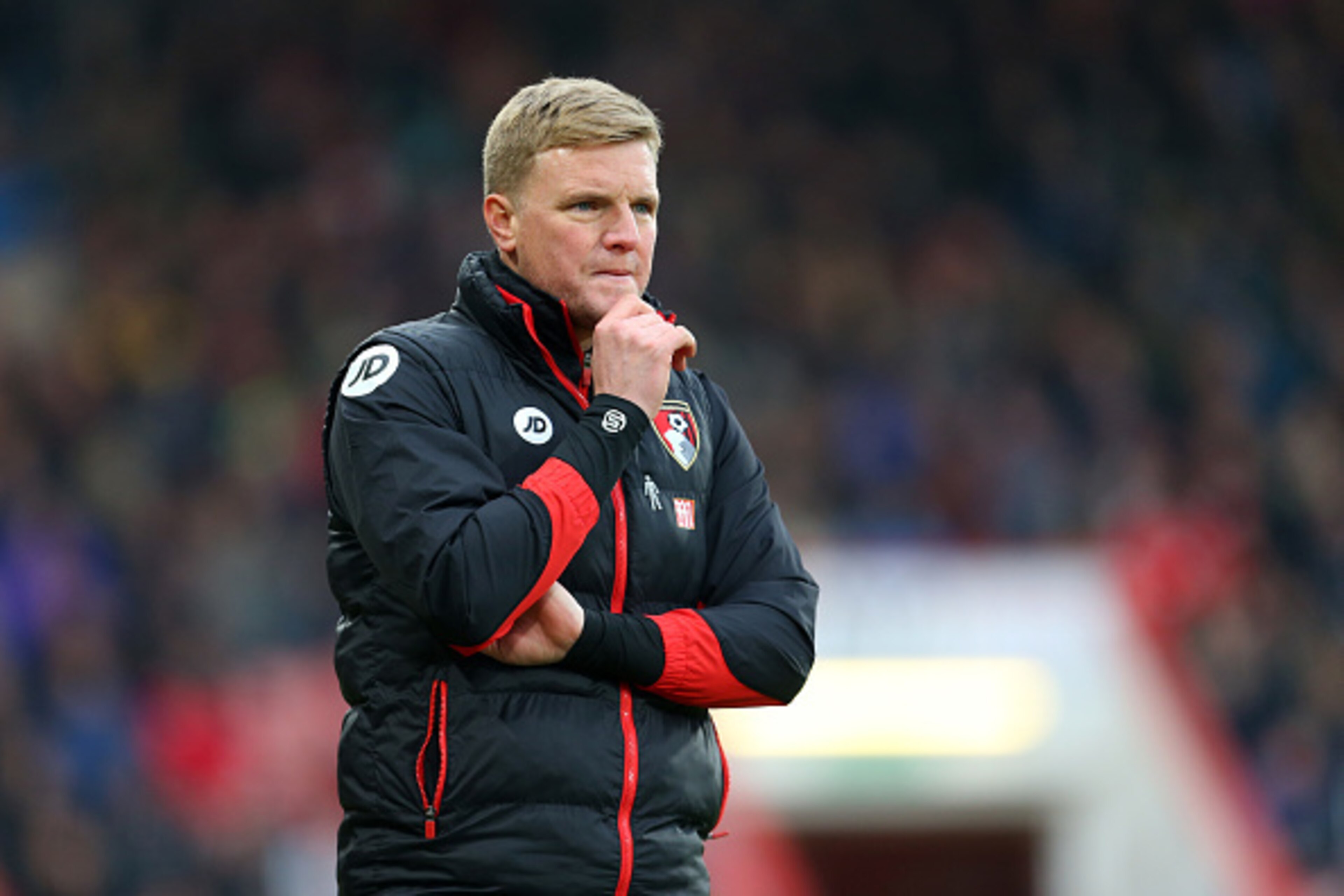 BOURNEMOUTH, ENGLAND - DECEMBER 18: Eddie Howe manager of Bournemouth during the Premier League match between AFC. Bournemouth and Southampton at Vitality Stadium on December 18, 2016 in Bournemouth, England. (Photo by Catherine Ivill - AMA/Getty Images)