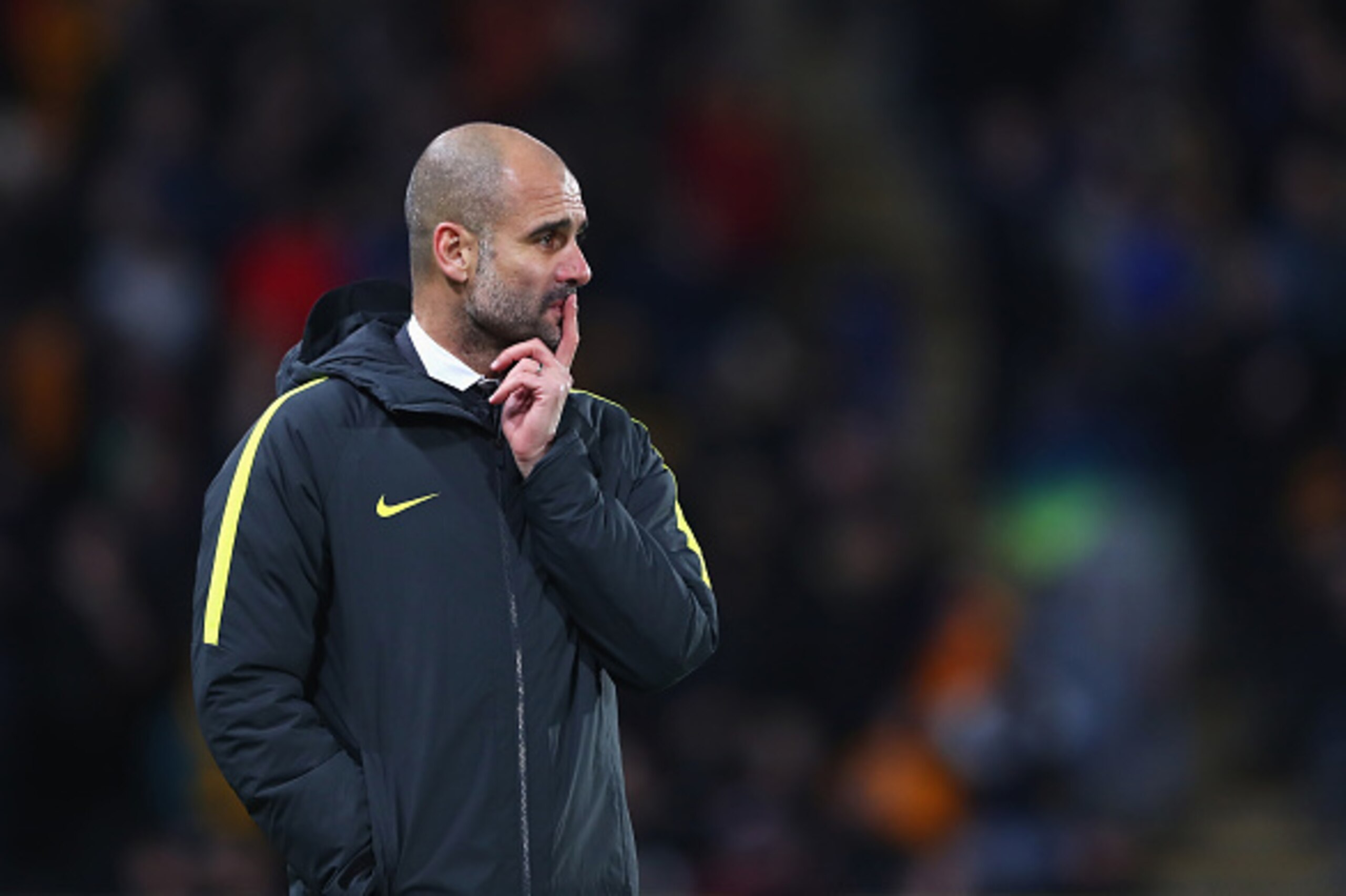 HULL, ENGLAND - DECEMBER 26: Josep Guardiola, Manager of Manchester City looks on during the Premier League match between Hull City and Manchester City at KCOM Stadium on December 26, 2016 in Hull, England. (Photo by Matthew Lewis/Getty Images) HULL, ENGLAND - DECEMBER 26: Josep Guardiola, Manager of Manchester City looks on during the Premier League match between Hull City and Manchester City at KCOM Stadium on December 26, 2016 in Hull, England. (Photo by Matthew Lewis/Getty Images)