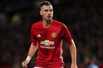 MANCHESTER, ENGLAND - OCTOBER 26:  Morgan Schneiderlin of Manchester United 
looks on during the EFL Cup Fourth Round match between Manchester United and Manchester City at Old Trafford on October 26, 2016 in Manchester, England.  (Photo by Matthew Ashton