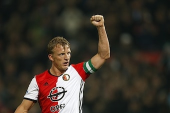 Dirk Kuyt of Feyenoordduring the Dutch Cup third round match between Feyenoord Rotterdam and ADO den Haag at the Kuip on December 14, 2016 in Rotterdam, The Netherlands(Photo by VI Images via Getty Images)
