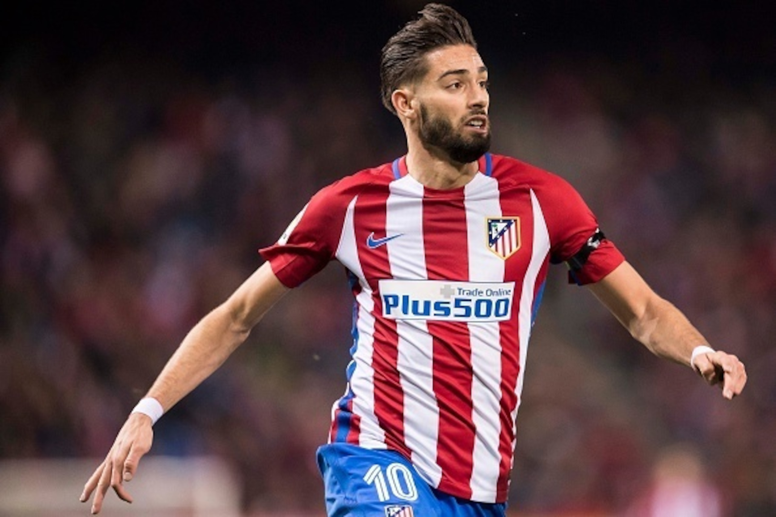 MADRID, SPAIN - DECEMBER 03: Yannick Ferreira Carrasco of Atletico de Madrid in action during the La Liga match between Atletico de Madrid and RCD Espanyol at the Vicente Calderon Stadium on 03 November 2016 in Madrid, Spain. (Photo by Power Sport Images/