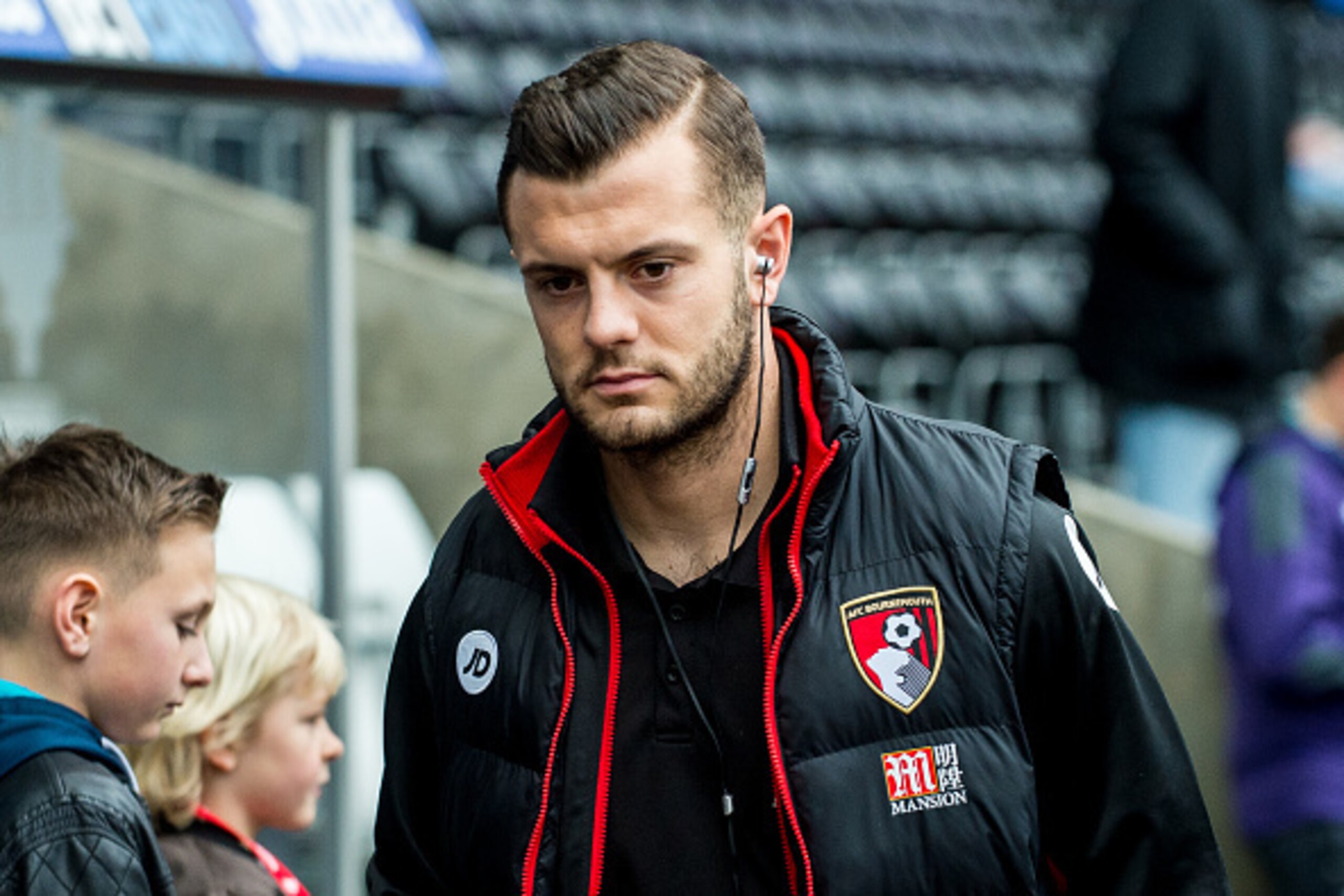 SWANSEA, WALES - DECEMBER 31: Jack Wilshere of Bournemouth arrives prior to the Premier League match between Swansea City and Bournemouth at The Liberty Stadium on December 31, 2016 in Swansea, Wales. (Photo by Athena Pictures/Getty Images)