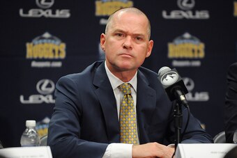 DENVER, CO - JUNE 16:  Mike Malone, the Denver Nuggets new head coach speaks with the media at a press conference on June 16, 2015 at the Pepsi Center in Denver, Colorado. NOTE TO USER: User expressly acknowledges and agrees that, by downloading and/or us