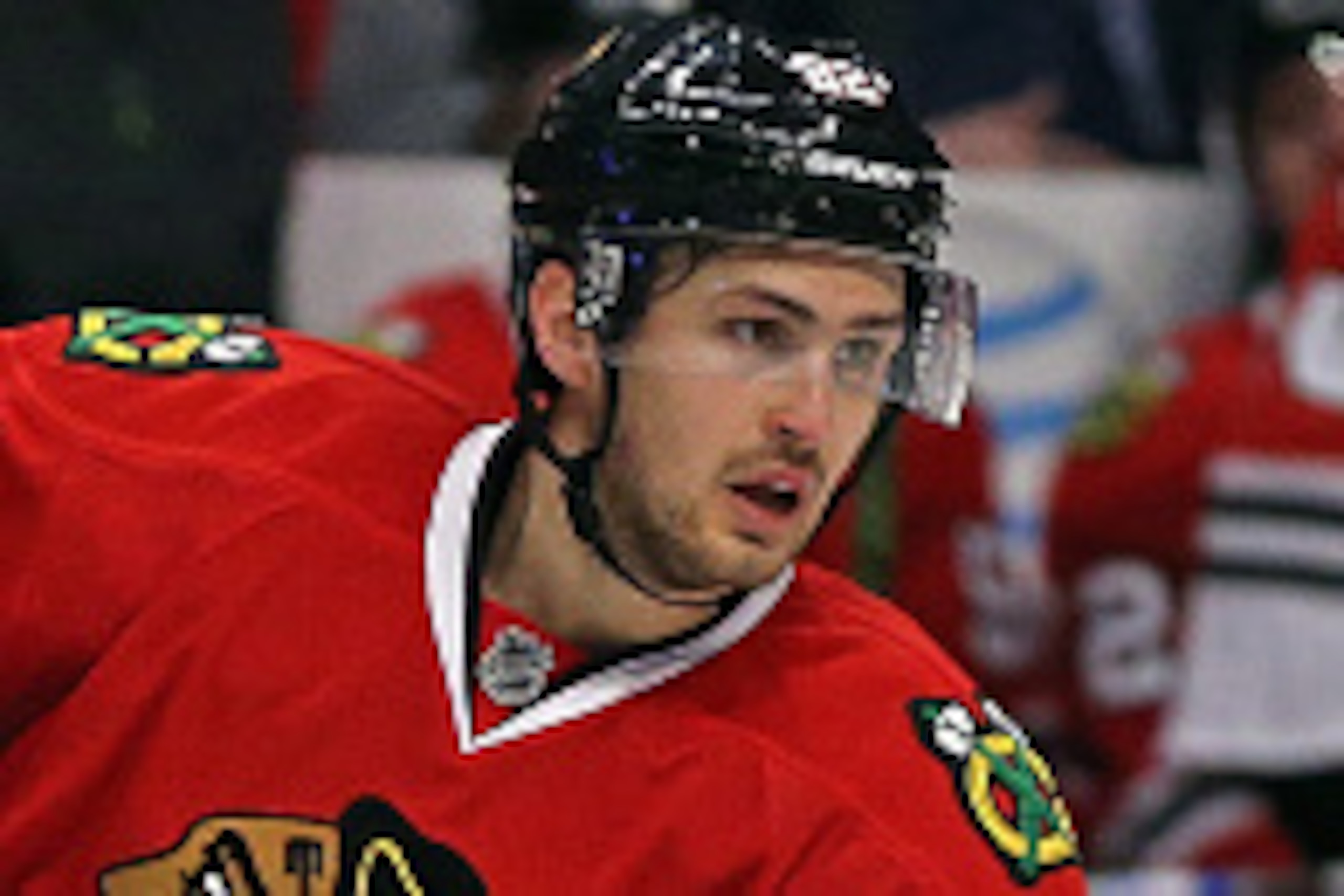CHICAGO, IL - APRIL 05:  Marcus Kruger #22 of the Chicago Blackhawks skates against the Arizona Coyotes at the United Center on April 5, 2016 in Chicago, Illinois. The Blackhawks defeated the Coyotes 6-2.  (Photo by Jonathan Daniel/Getty Images)