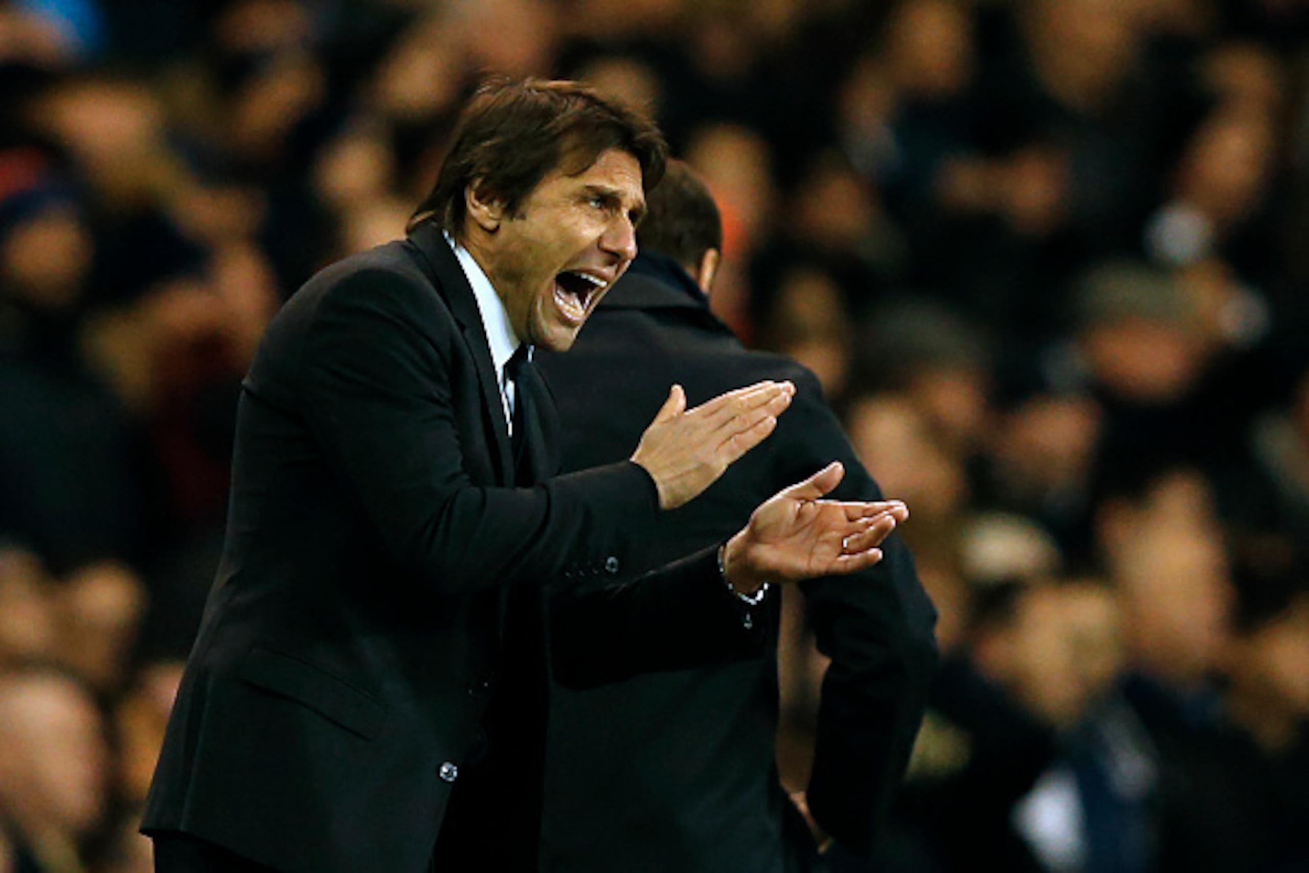 Chelsea's Italian head coach Antonio Conte gestures on the touchline during the English Premier League football match between Tottenham Hotspur and Chelsea at White Hart Lane in London, on January 4, 2017.
In-form midfielder Dele Alli scored two near-iden Chelsea's Italian head coach Antonio Conte gestures on the touchline during the English Premier League football match between Tottenham Hotspur and Chelsea at White Hart Lane in London, on January 4, 2017.
In-form midfielder Dele Alli scored two near-iden
