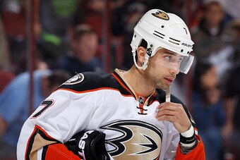 GLENDALE, AZ - MARCH 03:  Andrew Cogliano #7 of the Anaheim Ducks during the NHL game against the Arizona Coyotes at Gila River Arena on March 3, 2016 in Glendale, Arizona. The Ducks defeated the Coyotes 5-1.  (Photo by Christian Petersen/Getty Images)