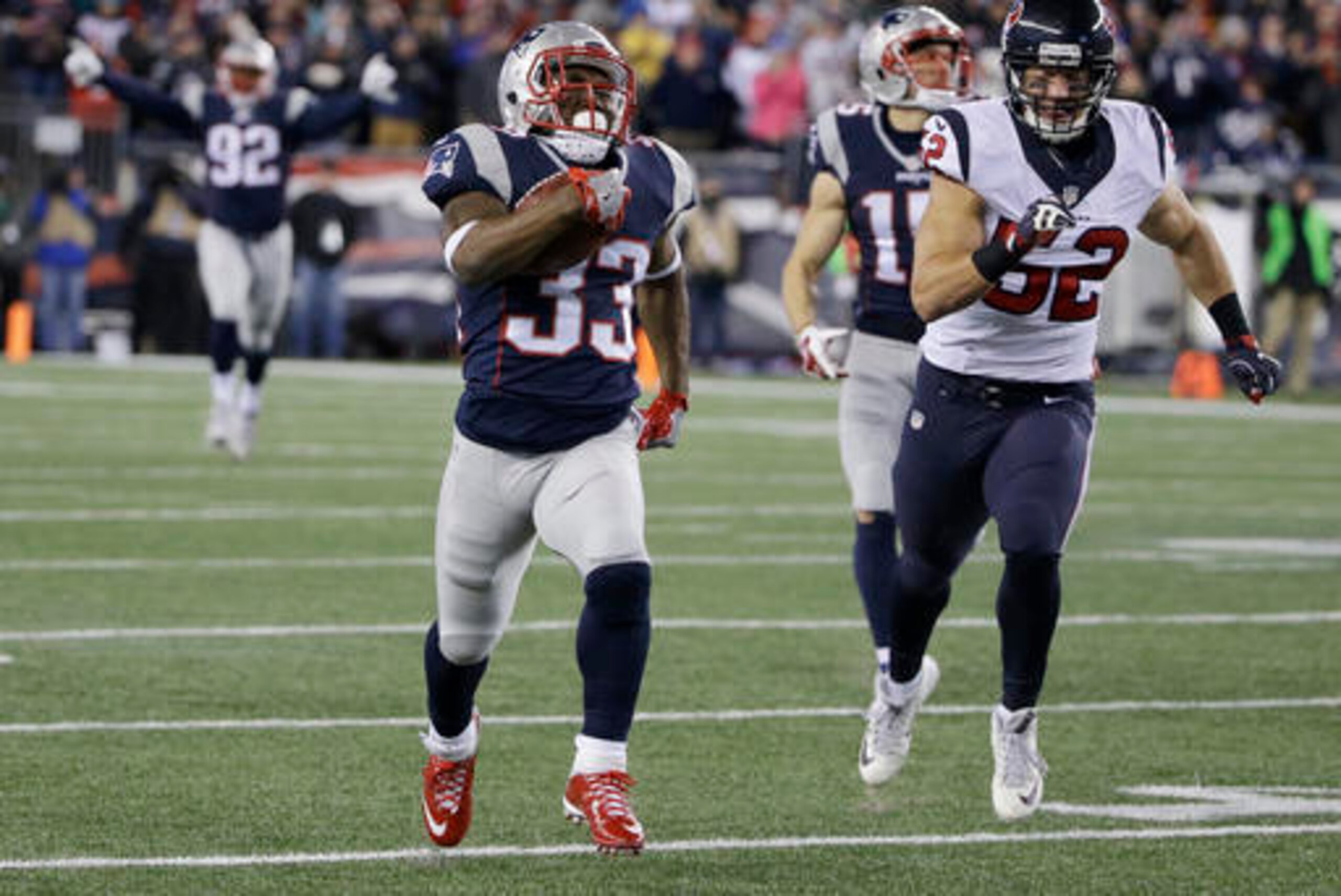 Dion Lewis torched the Texans with three touchdowns.