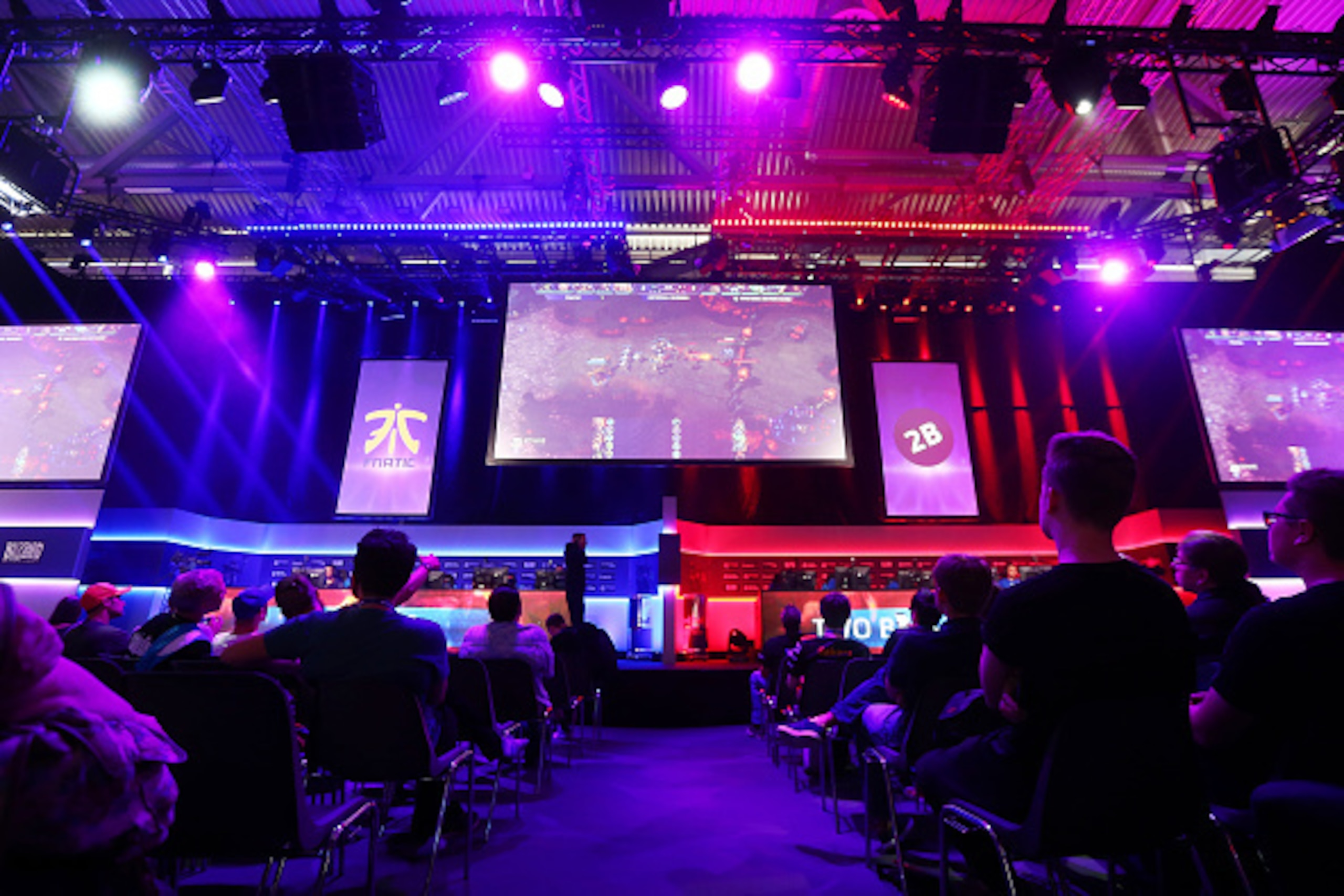 COLOGNE, GERMANY - AUGUST 17:  A general view of the ESL stand is seen at the Gamescom 2016 gaming trade fair during the media day on August 17, 2016 in Cologne, Germany. Gamescom is the world's largest digital gaming trade fair and will be open to the pu