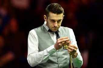 LONDON, ENGLAND - JANUARY 14:  Mark Selby of England looks on during his quarter final match against Ronnie O'Sullivan of England during day five of The Dafabet Masters at Alexandra Palace on January 14, 2016 in London, England.  (Photo by Dan Mullan/Gett