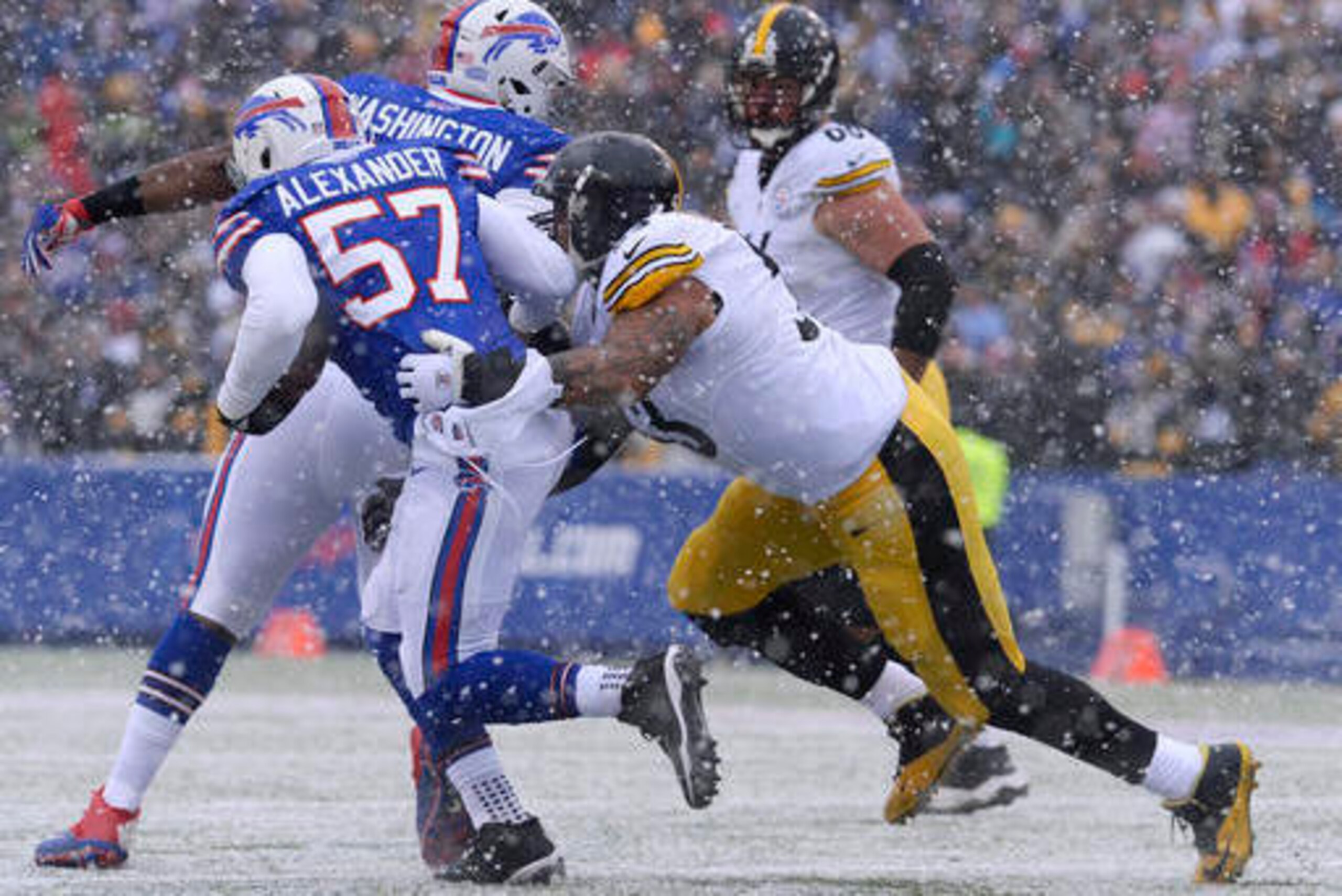 Center Maurkice Pouncey is leading the Pittsburgh offensive line.