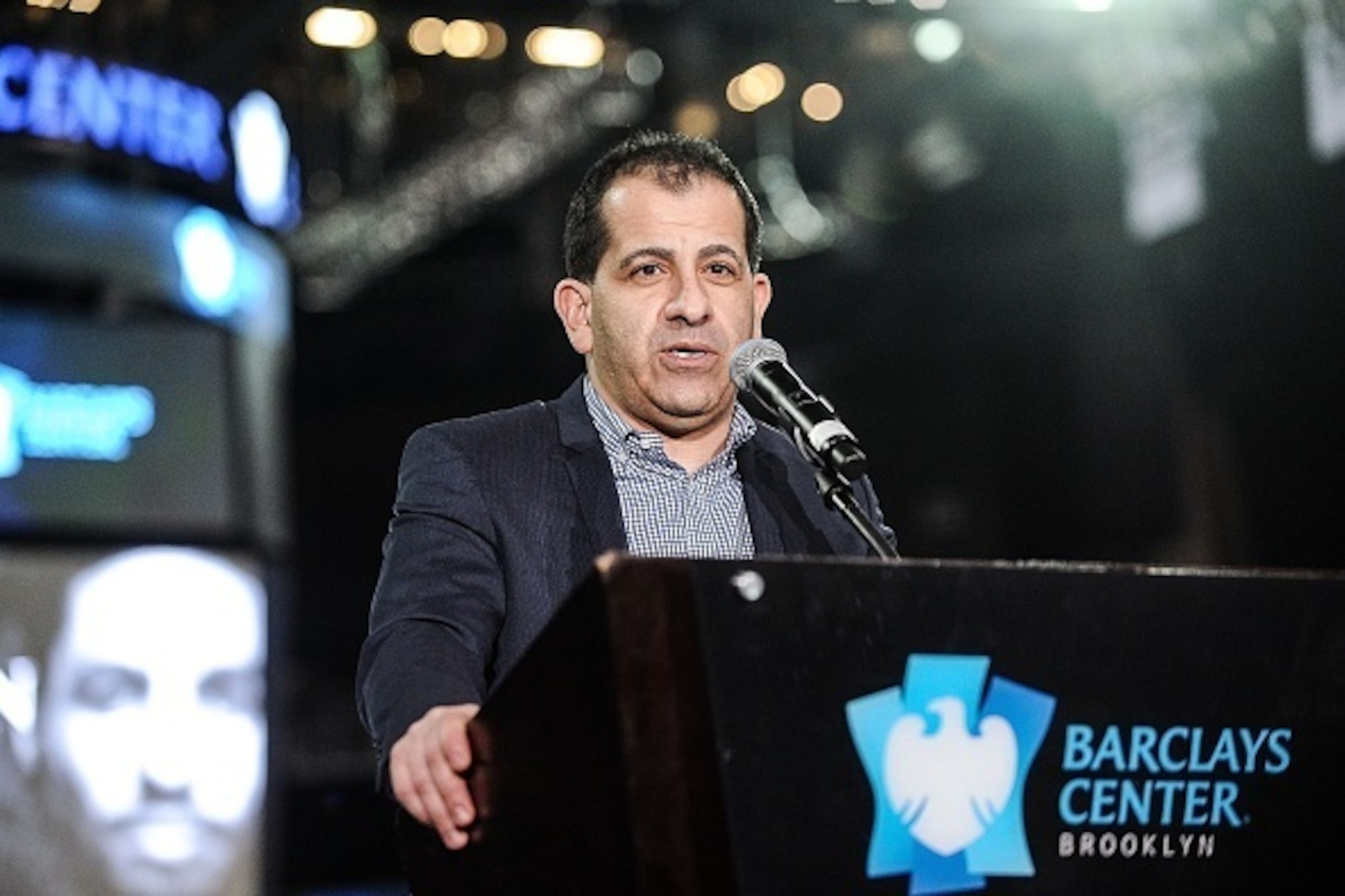 NEW YORK, NY - JANUARY 18: Stephen Espinoza, Executive VP of Showtime Sports, attends a press conference to promote the fight between WBC welterweight champion Danny Garcia vs WBA welterweight champion Keith Thurman at Barclays Center on January 18, 2017 