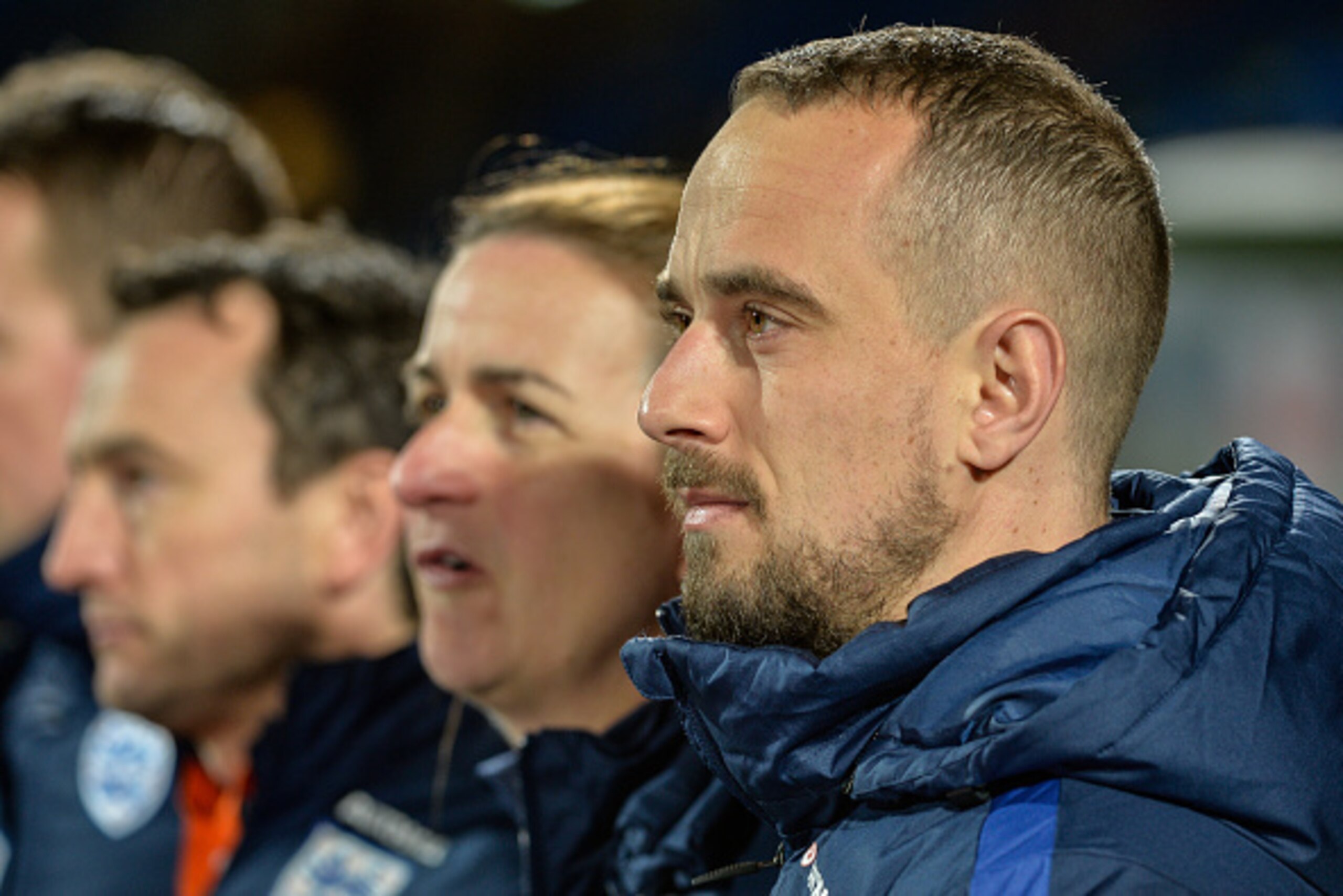 TILBURG, NETHERLANDS - NOVEMBER 29: Mark Sampson the Manager of England before the start of the international friendly match between Netherlands Women and England Women at Koning Willem II Stadium on November 29, 2016 in Tilburg, Netherlands. (Photo by An TILBURG, NETHERLANDS - NOVEMBER 29: Mark Sampson the Manager of England before the start of the international friendly match between Netherlands Women and England Women at Koning Willem II Stadium on November 29, 2016 in Tilburg, Netherlands. (Photo by An