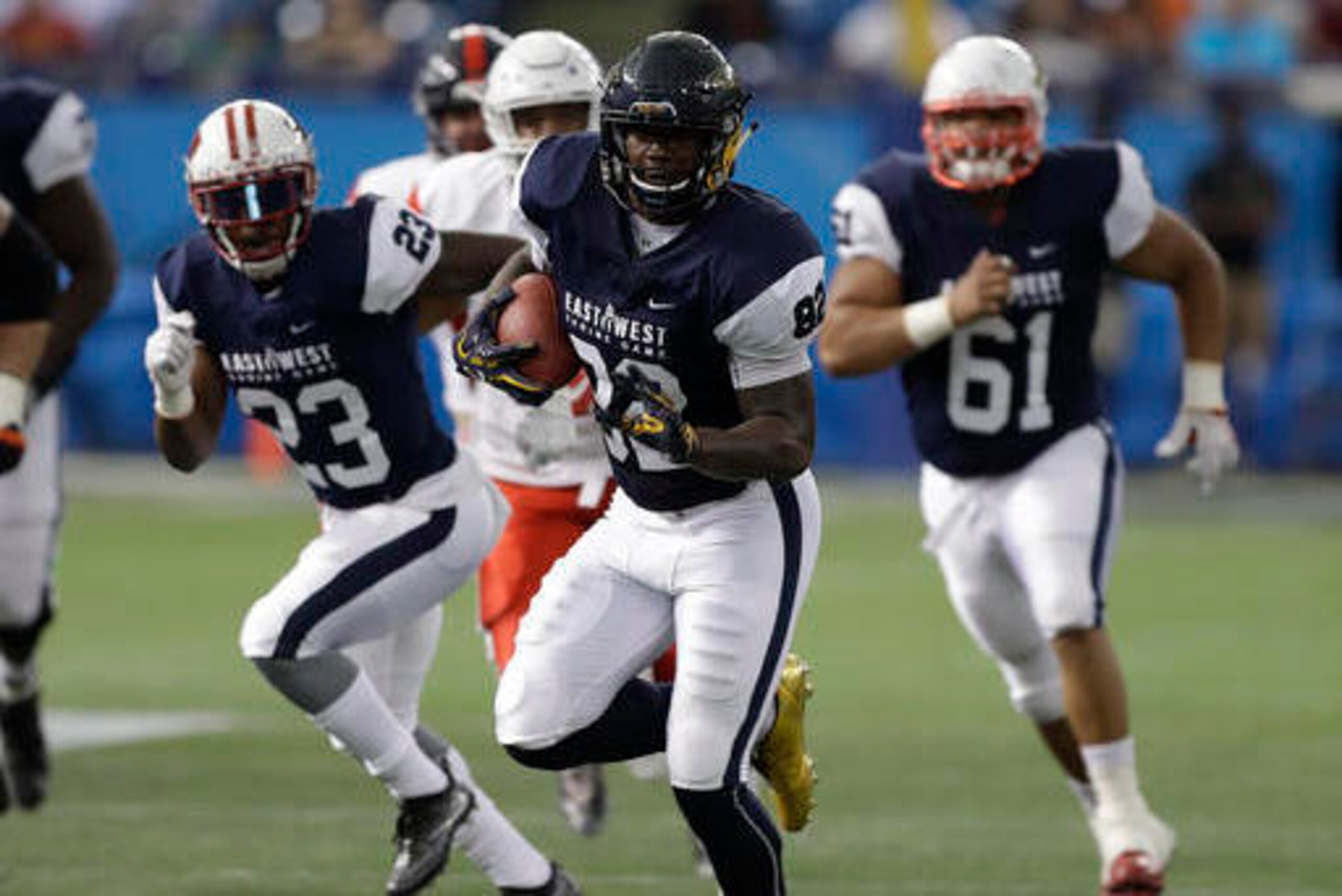 Toledo's Mike Roberts also impressed at last week's East-West Shrine Game. Toledo's Mike Roberts also impressed at last week's East-West Shrine Game.