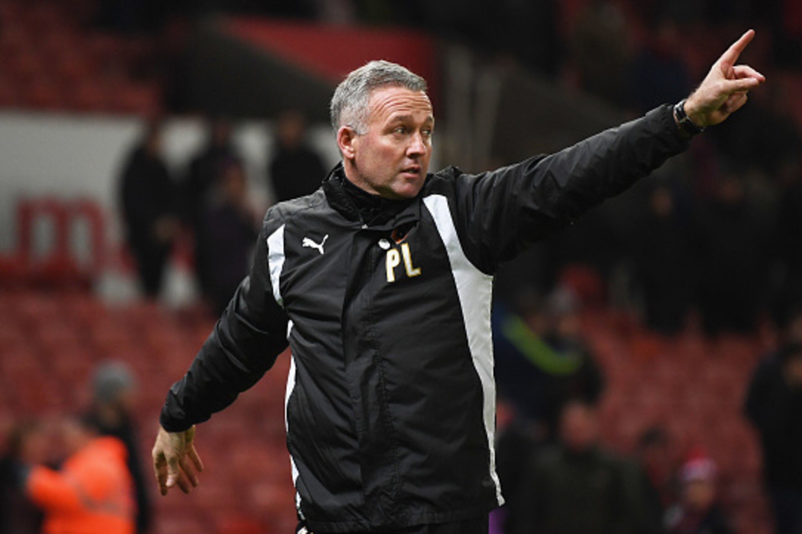 STOKE ON TRENT, ENGLAND - JANUARY 07:  Paul Lambert of Wolverhampton Wanderers looks on during The Emirates FA Cup Third Round match between Stoke City and Wolverhampton Wanderers at Bet365 Stadium on January 7, 2017 in Stoke on Trent, England.  (Photo by