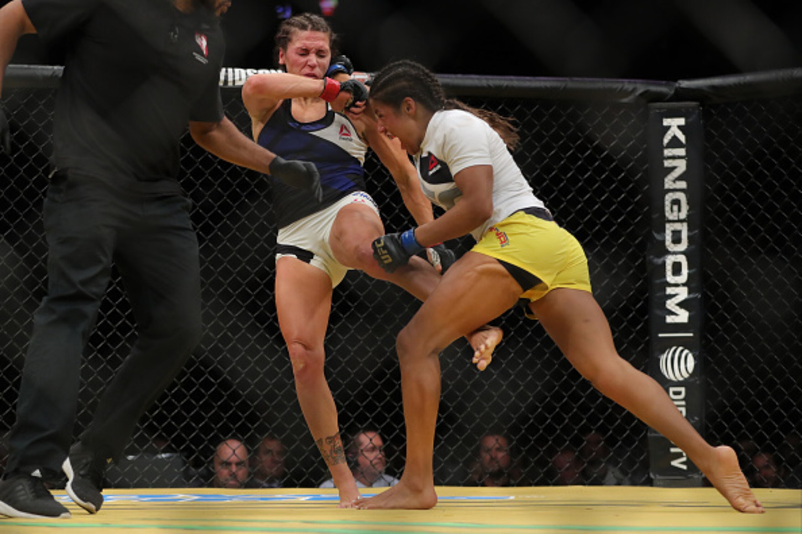 LAS VEGAS, NV - JULY 9: Julianna Pena punches Cat Zingano (L) during the UFC 200 event at T-Mobile Arena on July 9, 2016 in Las Vegas, Nevada. (Photo by Rey Del Rio/Getty Images) LAS VEGAS, NV - JULY 9: Julianna Pena punches Cat Zingano (L) during the UFC 200 event at T-Mobile Arena on July 9, 2016 in Las Vegas, Nevada. (Photo by Rey Del Rio/Getty Images)