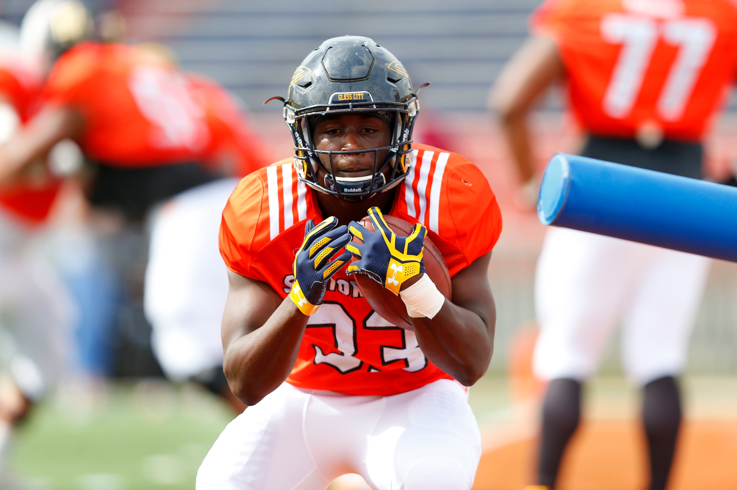 Toledo's Kareem Hunt proved to be smaller than advertised but also a lot more versatile a running back than many NFL observers expected.