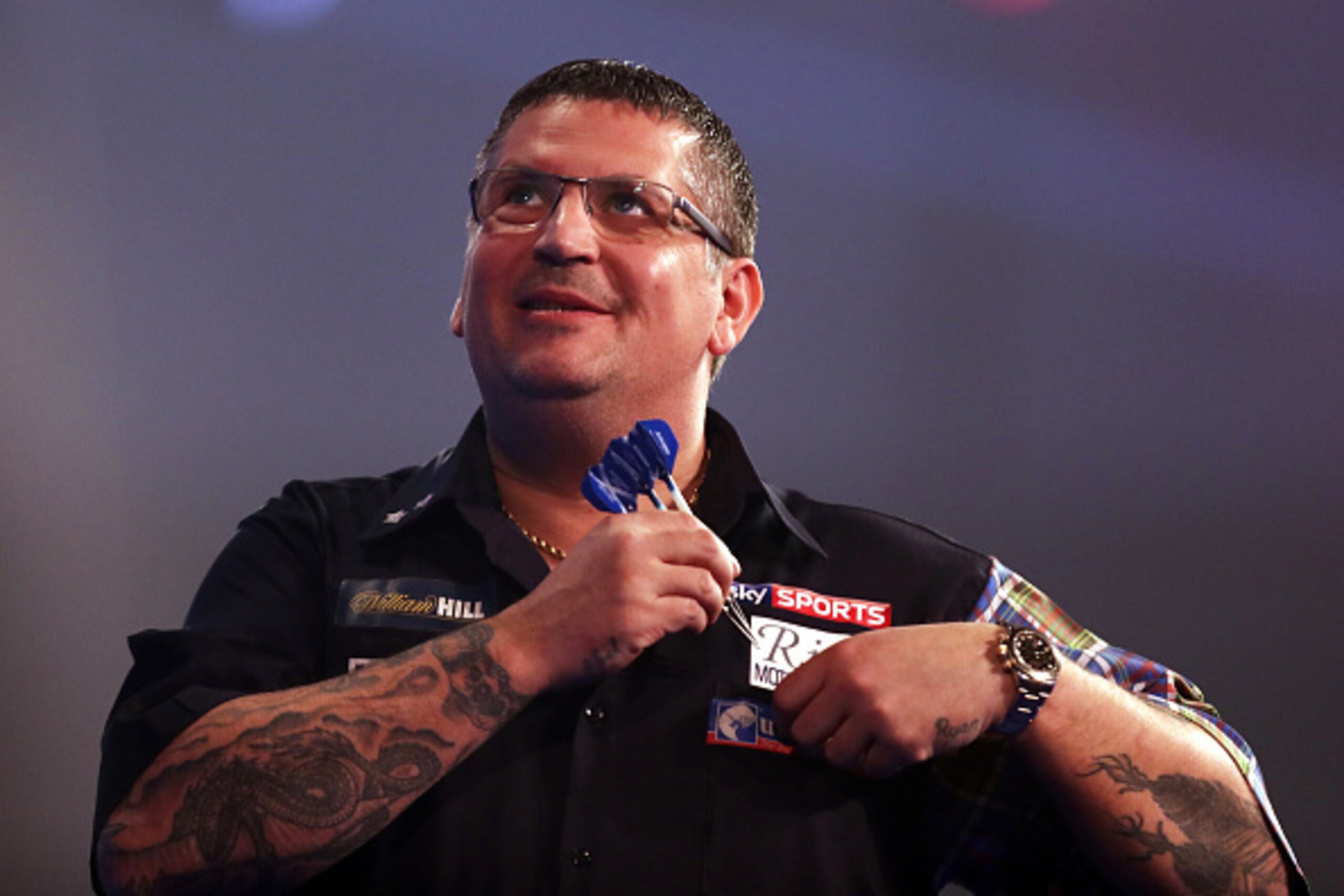 LONDON, ENGLAND - JANUARY 02:  Gary Anderson of Great Britain looks on during the final of the 2017 William Hill PDC World Darts Championships at Alexandra Palace on January 2, 2017 in London, England.  (Photo by Bryn Lennon/Getty Images)