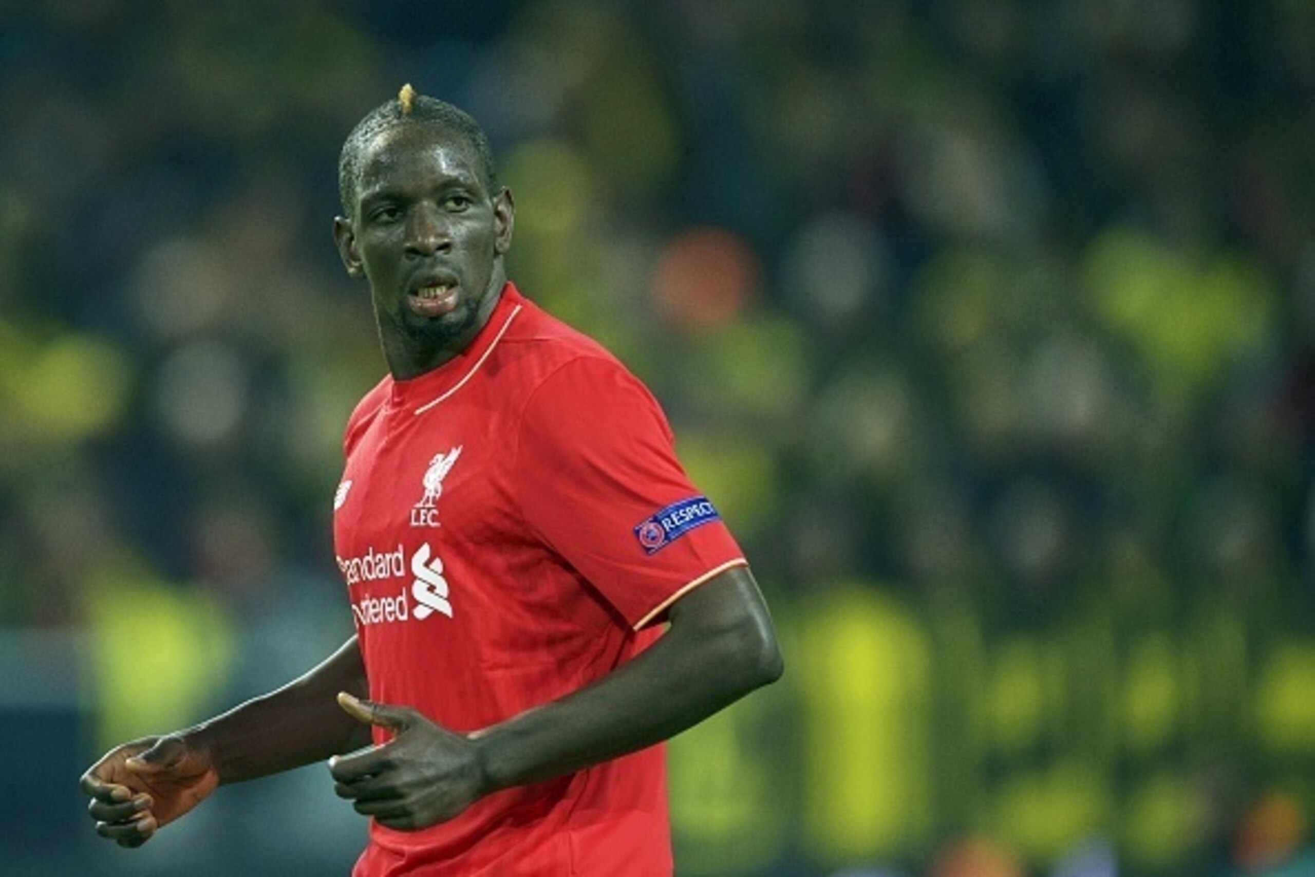Mamadou Sakho of Liverpool FC during the UEFA Europa League quarter-final match between Borussia Dortmund and Liverpool on April 7, 2016 at the Signal Iduna Park stadium at Dortmund, Germany.(Photo by VI Images via Getty Images)