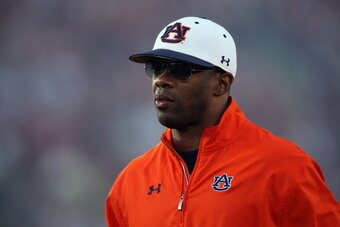 PASADENA, CA - JANUARY 06:  Assistant coach Dameyune Craig of the Auburn Tigers on the field before the Tigers take on the Florida State Seminoles in the 2014 Vizio BCS National Championship Game at the Rose Bowl on January 6, 2014 in Pasadena, California