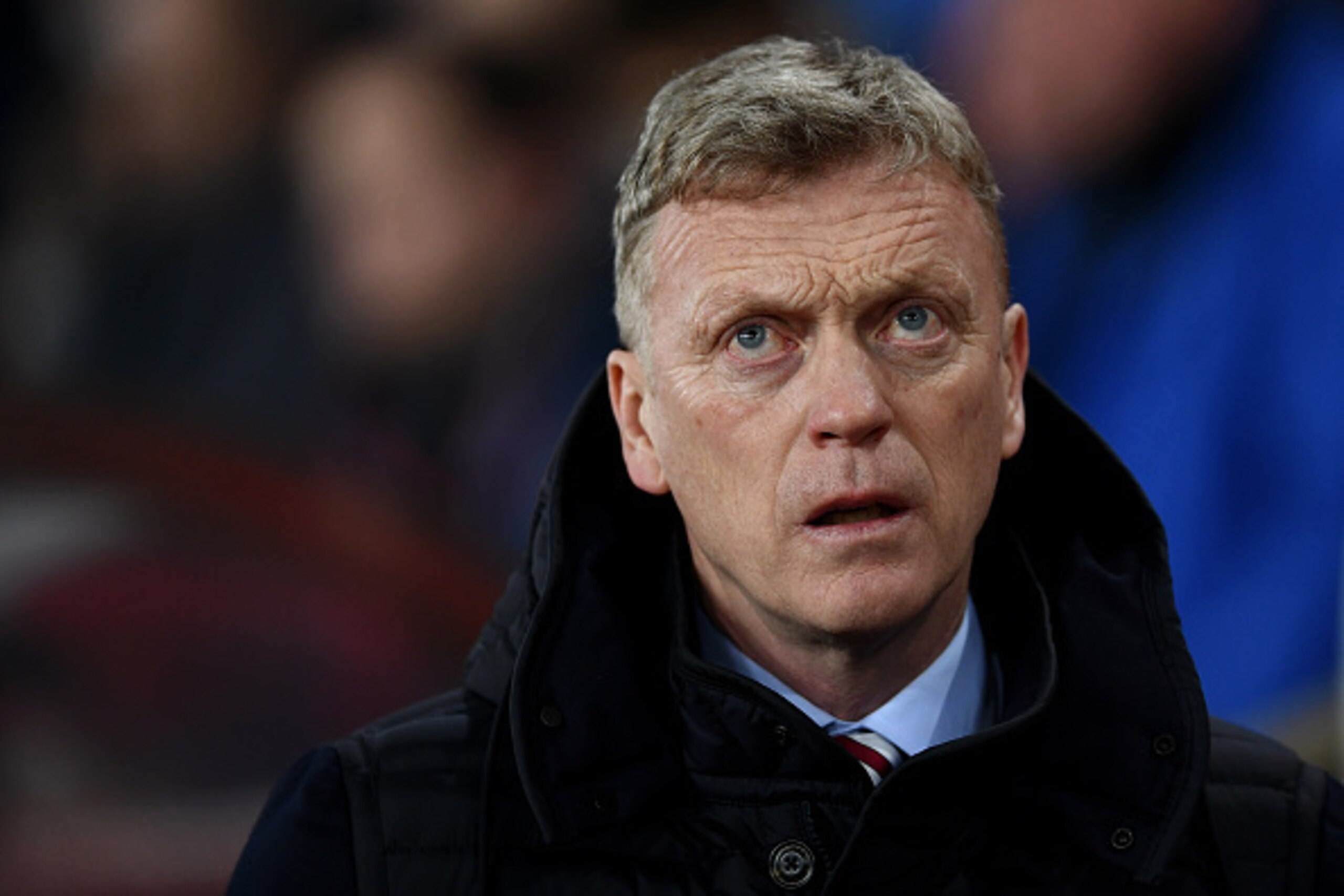 SUNDERLAND, ENGLAND - JANUARY 31: David Moyes, Manager of Sunderland looks on during the Premier League match between Sunderland and Tottenham Hotspur at Stadium of Light on January 31, 2017 in Sunderland, England.  (Photo by Laurence Griffiths/Getty Imag