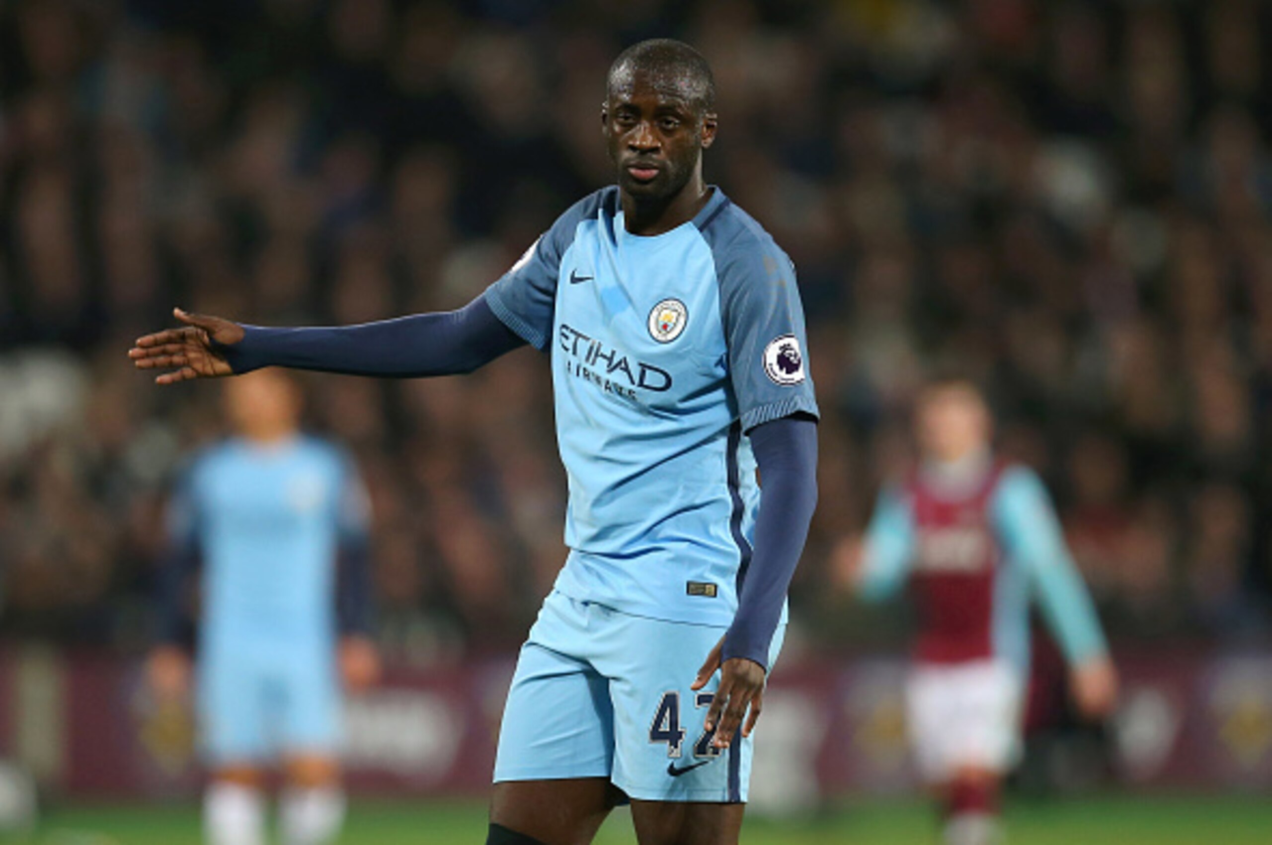 STRATFORD, ENGLAND - FEBRUARY 01: Yaya Toure of Manchester City during the Premier League match between West Ham United and Manchester City at London Stadium on February 1, 2017 in Stratford, England. (Photo by Catherine Ivill - AMA/Getty Images) STRATFORD, ENGLAND - FEBRUARY 01: Yaya Toure of Manchester City during the Premier League match between West Ham United and Manchester City at London Stadium on February 1, 2017 in Stratford, England. (Photo by Catherine Ivill - AMA/Getty Images)