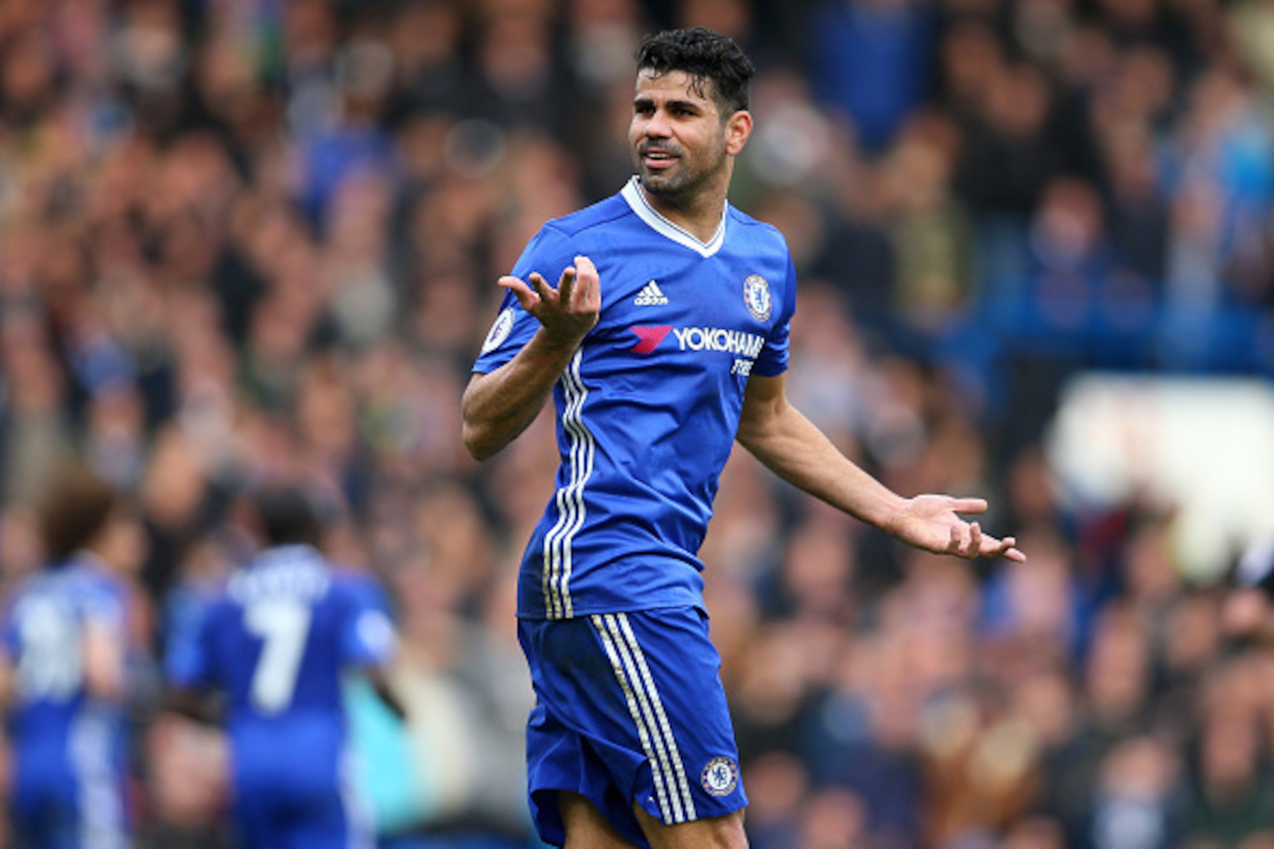 LONDON, ENGLAND - FEBRUARY 04: Diego Costa of Chelsea during the Premier League match between Chelsea and Arsenal at Stamford Bridge on February 4, 2017 in London, England. (Photo by Catherine Ivill - AMA/Getty Images) LONDON, ENGLAND - FEBRUARY 04: Diego Costa of Chelsea during the Premier League match between Chelsea and Arsenal at Stamford Bridge on February 4, 2017 in London, England. (Photo by Catherine Ivill - AMA/Getty Images)