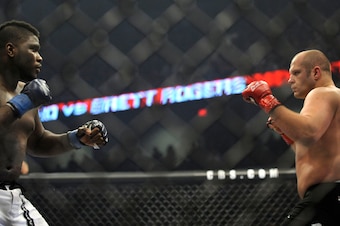 Fedor squares off with Brett Rogers.