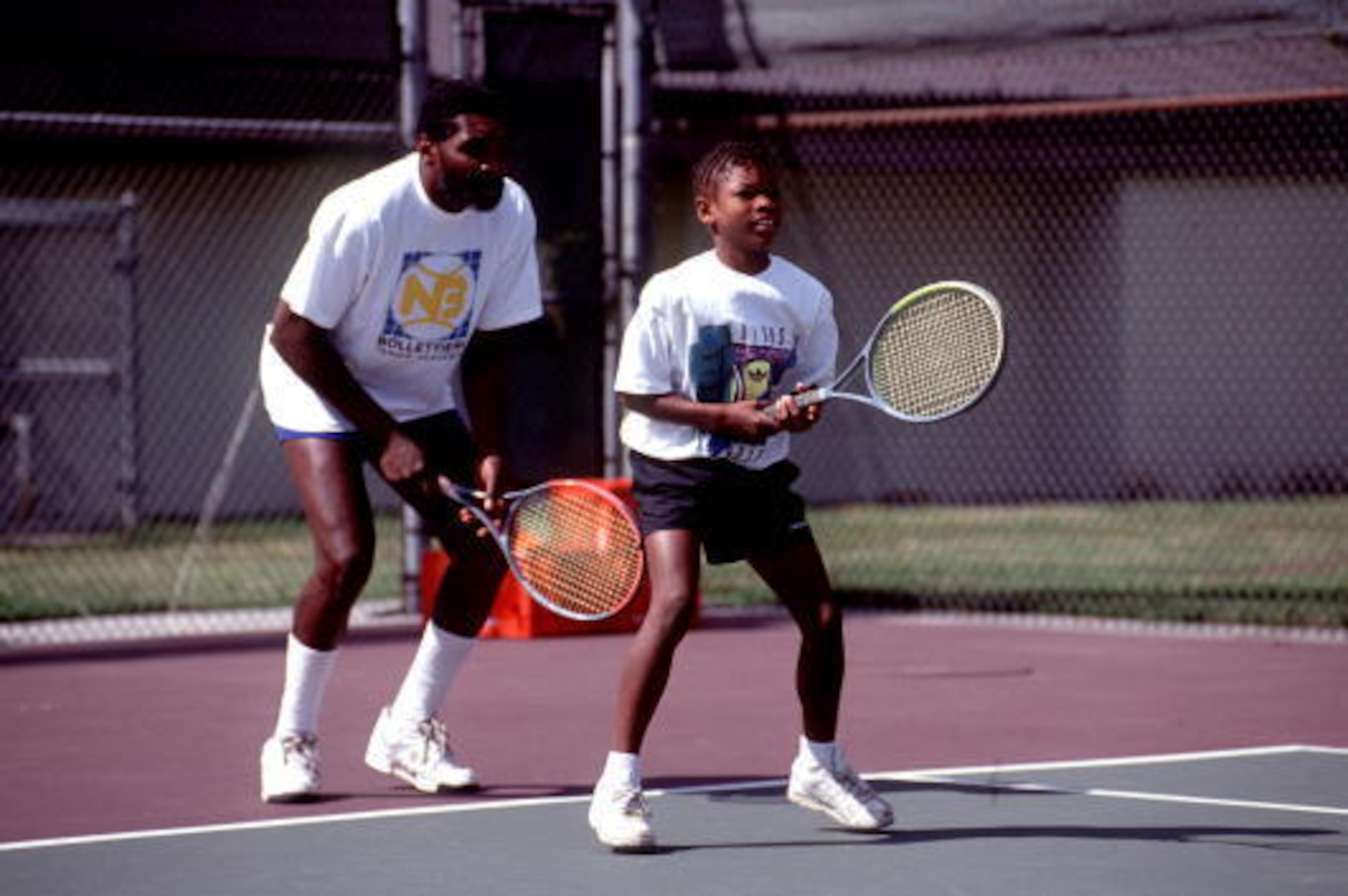 372178 05: FILE PHOTO: Richard Williams practices with his daughter, Serena in 1991 in Compton, CA. Serena and Venus Williams will be playing against each other for the first time July 6, 2000 in the tennis semifinals at Wimbledon. (Photo by Online USA) 372178 05: FILE PHOTO: Richard Williams practices with his daughter, Serena in 1991 in Compton, CA. Serena and Venus Williams will be playing against each other for the first time July 6, 2000 in the tennis semifinals at Wimbledon. (Photo by Online USA)