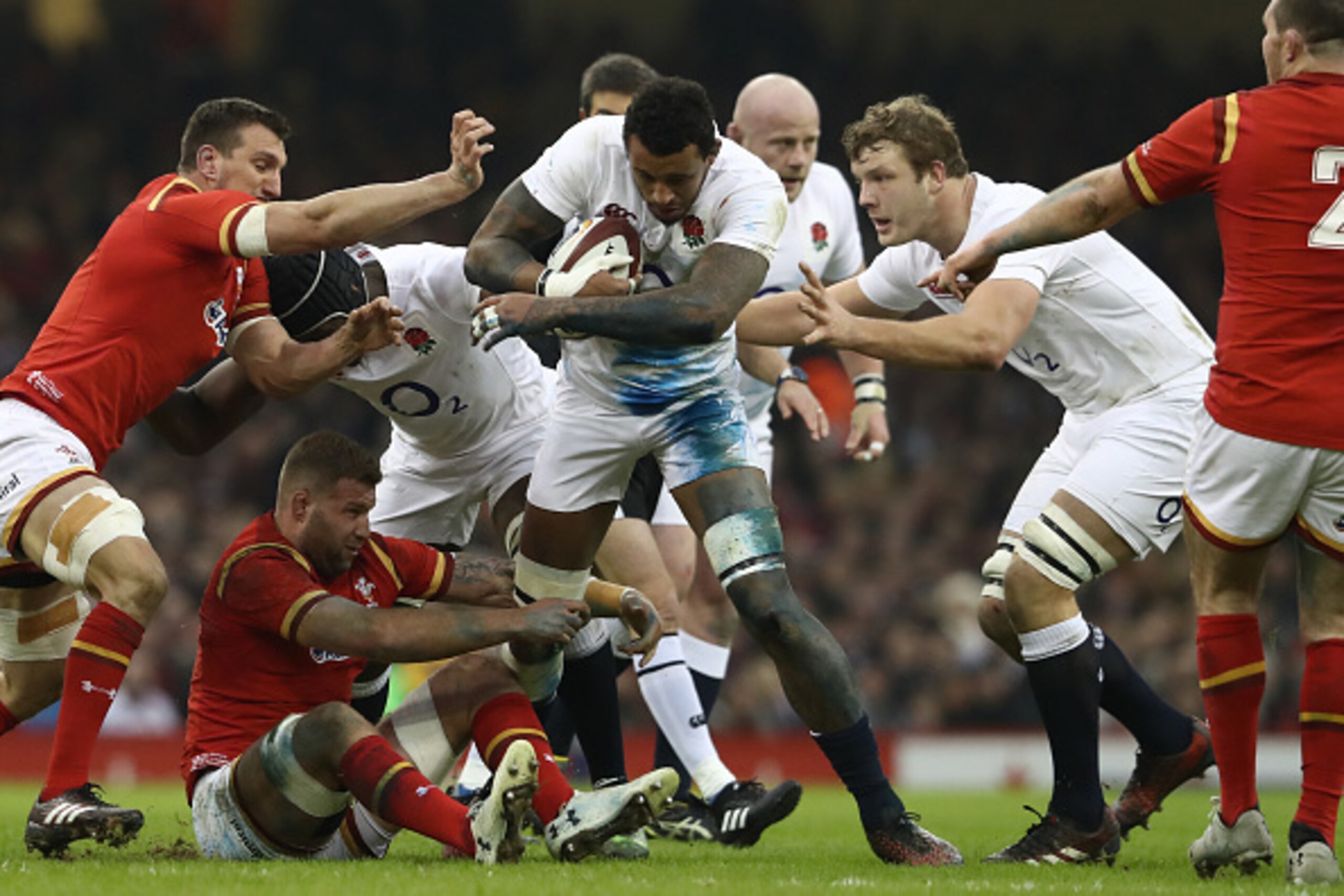CARDIFF, WALES - FEBRUARY 11: Courtney Lawes of England charges upfield during the RBS Six Nations match between Wales and England at the Principality Stadium on February 11, 2017 in Cardiff, Wales. (Photo by David Rogers/Getty Images) CARDIFF, WALES - FEBRUARY 11: Courtney Lawes of England charges upfield during the RBS Six Nations match between Wales and England at the Principality Stadium on February 11, 2017 in Cardiff, Wales. (Photo by David Rogers/Getty Images)