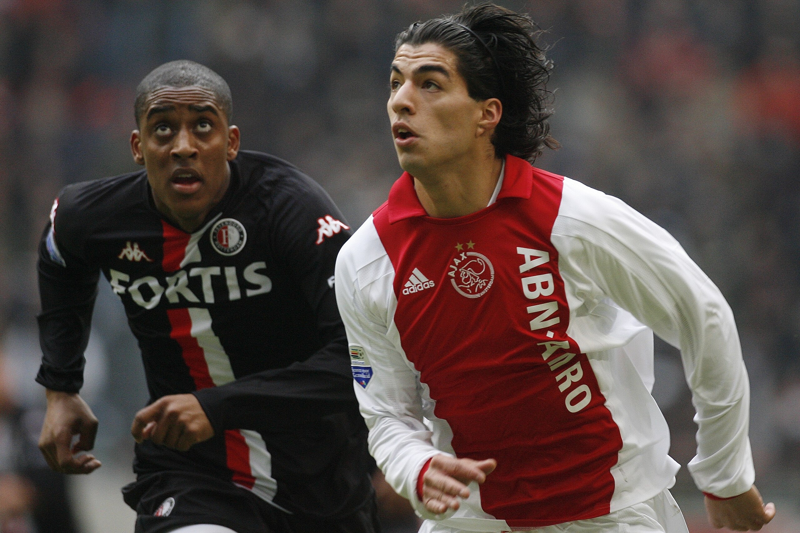 Suarez in action for Ajax in February 2008