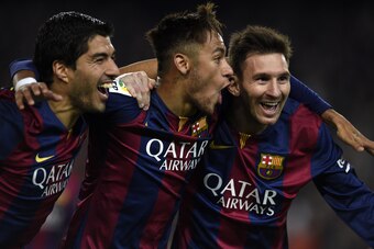 Suarez, Neymar and Messi at Barcelona