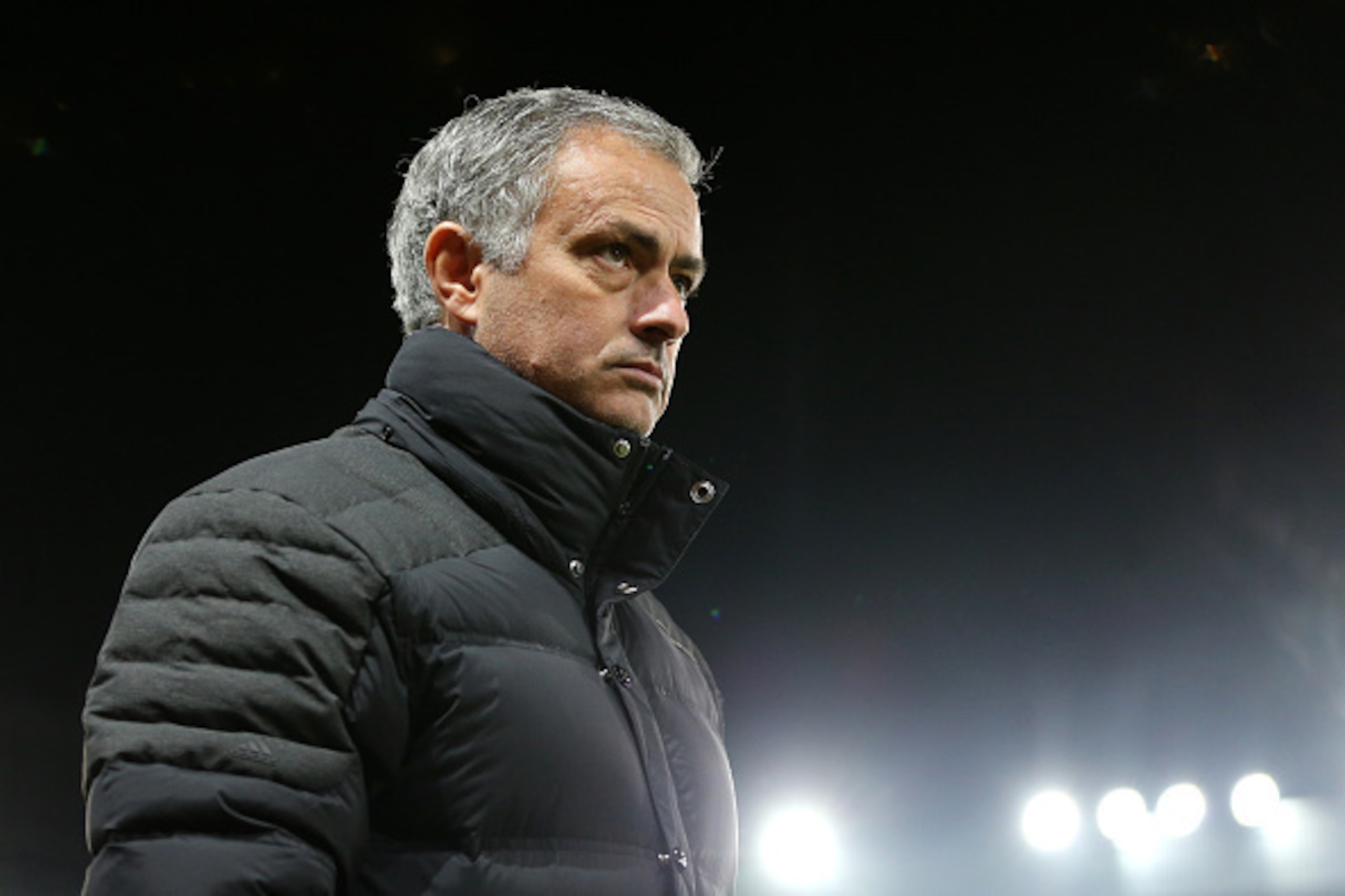MANCHESTER, ENGLAND - NOVEMBER 24:  Manchester United Manager / Head Coach Jose Mourinho looks on prior to the UEFA Europa League match between Manchester United FC and Feyenoord at Old Trafford on November 24, 2016 in Manchester, England.  (Photo by Jame