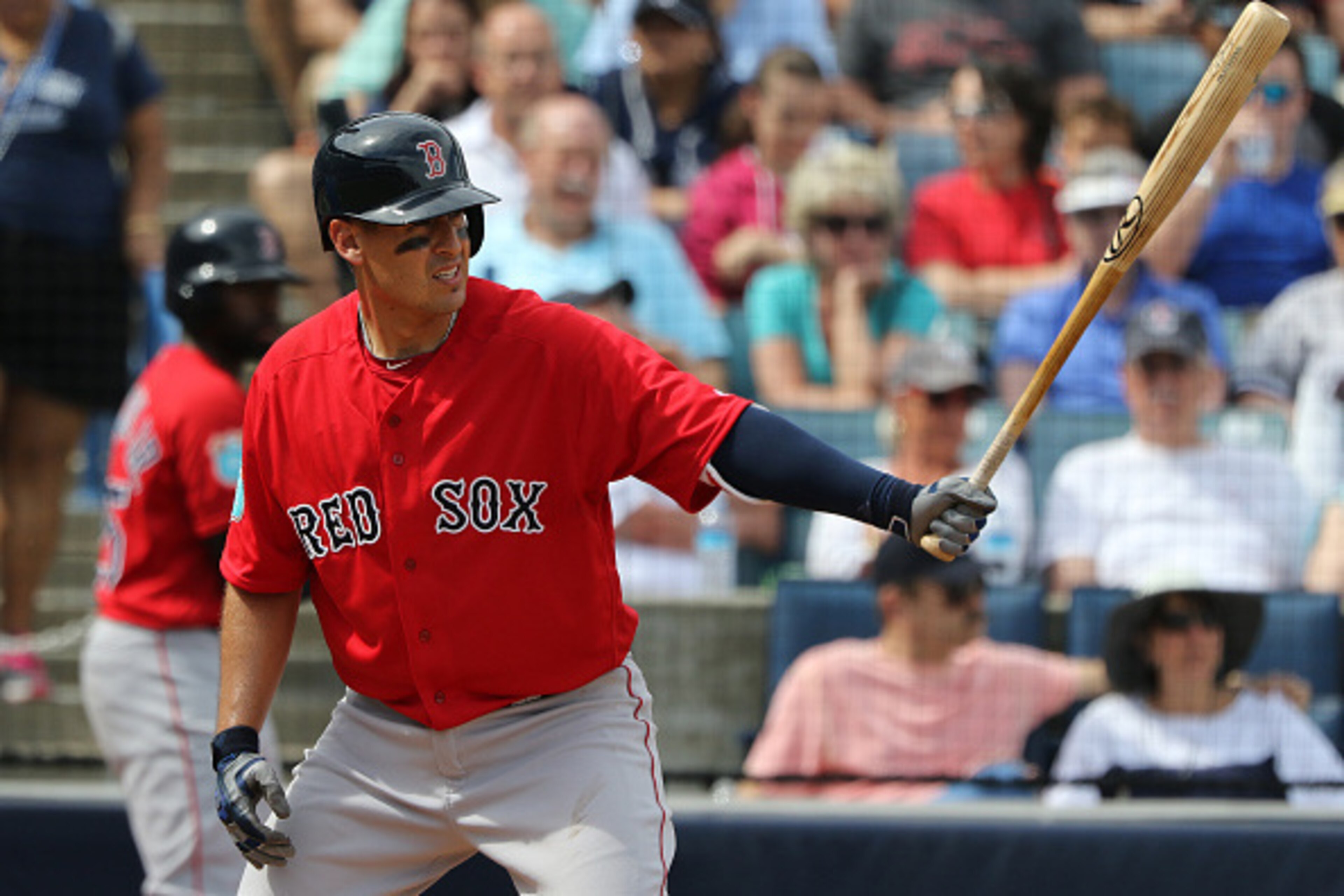 TAMPA, FL- MARCH 05: Allen Craig #5 of the Boston Red Sox in action during the game against the New York Yankees at George M. Steinbrenner Field on March 5, 2016 in Tampa, Florida. (Photo by Justin K. Aller/Getty Images) TAMPA, FL- MARCH 05: Allen Craig #5 of the Boston Red Sox in action during the game against the New York Yankees at George M. Steinbrenner Field on March 5, 2016 in Tampa, Florida. (Photo by Justin K. Aller/Getty Images)