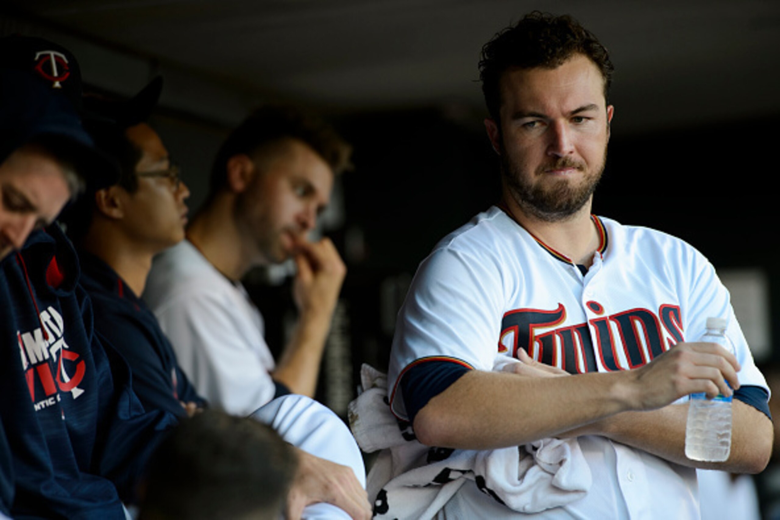 MINNEAPOLIS, MN - JUNE 2: Phil Hughes #45 of the Minnesota Twins looks on during the game against the Tampa Bay Rays on June 2, 2016 at Target Field in Minneapolis, Minnesota. The Twins defeated the Rays 6-4. (Photo by Hannah Foslien/Getty Images) MINNEAPOLIS, MN - JUNE 2: Phil Hughes #45 of the Minnesota Twins looks on during the game against the Tampa Bay Rays on June 2, 2016 at Target Field in Minneapolis, Minnesota. The Twins defeated the Rays 6-4. (Photo by Hannah Foslien/Getty Images)