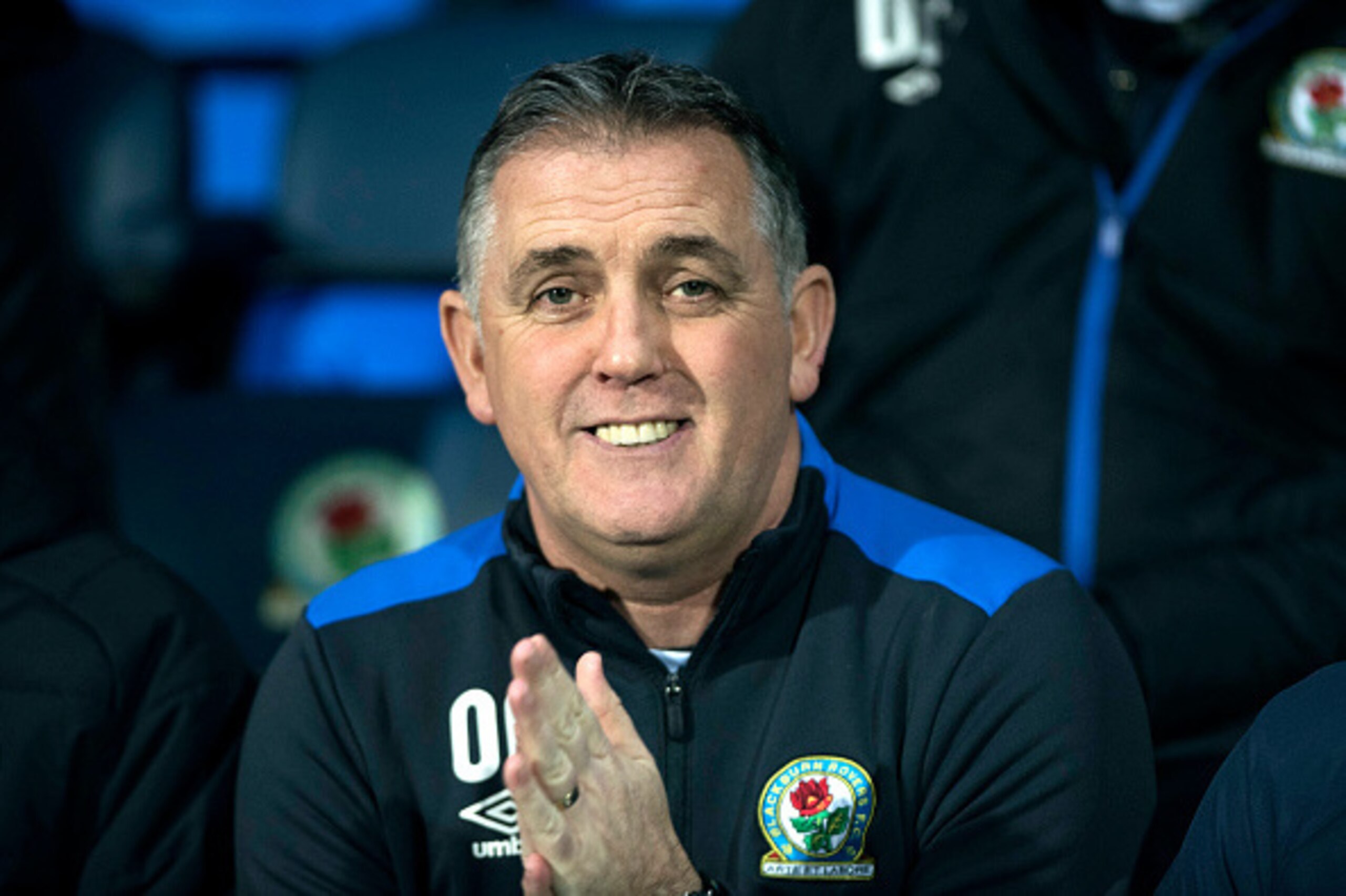 BLACKBURN, ENGLAND - FEBRUARY 1: Owen Coyle manager of Blackburn Rovers looks on during the Sky Bet Championship match between Blackburn Rovers and Leeds United at Ewood Park on February 1, 2017 in Blackburn, England (Photo by Nathan Stirk/Getty Images)