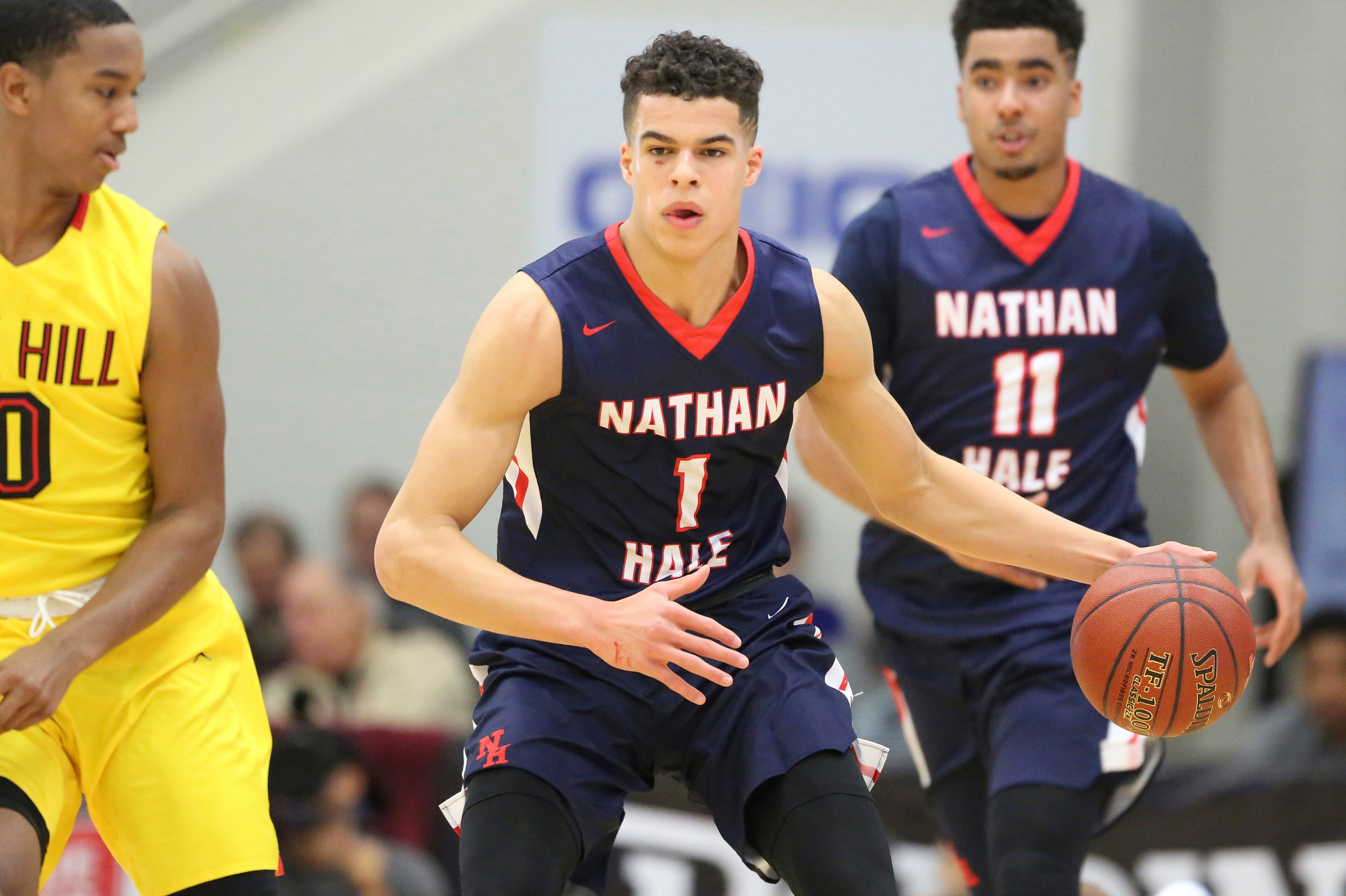 Michael Porter Jr., considered one of the top prospects in the country, says his game has become more diversified in his one season with Roy at Nathan Hale. Michael Porter Jr., considered one of the top prospects in the country, says his game has become more diversified in his one season with Roy at Nathan Hale.