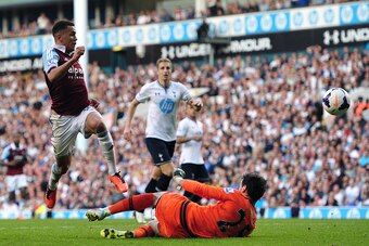 Morrison scores for West Ham against Spurs in October 2013