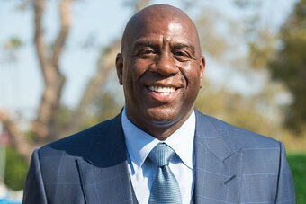 LOS ANGELES, CA - AUGUST 23:  Former NBA player Earvin 'Magic' Johnson attends the Los Angeles Football Club stadium groundbreaking ceremony on August 23, 2016 in Los Angeles, California.  (Photo by Emma McIntyre/Getty Images)