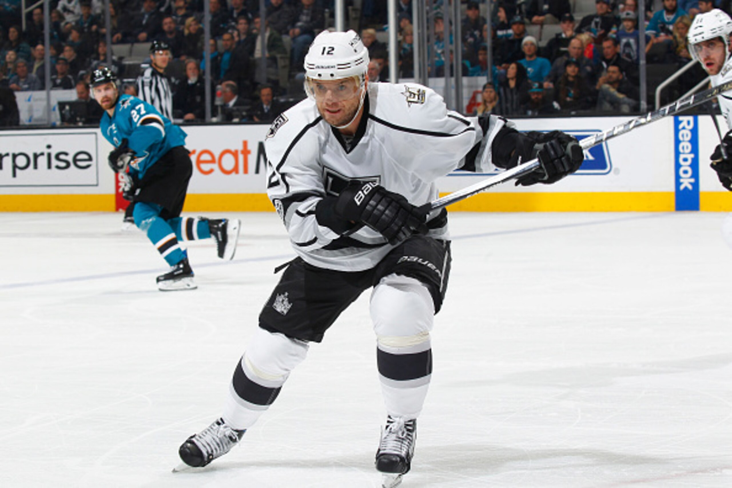 SAN JOSE, CA - JANUARY 03: Marian Gaborik #12 of the Los Angeles Kings skates against the San Jose Sharks at SAP Center on January 3, 2017 in San Jose, California. (Photo by Rocky W. Widner/NHL/Getty Images)