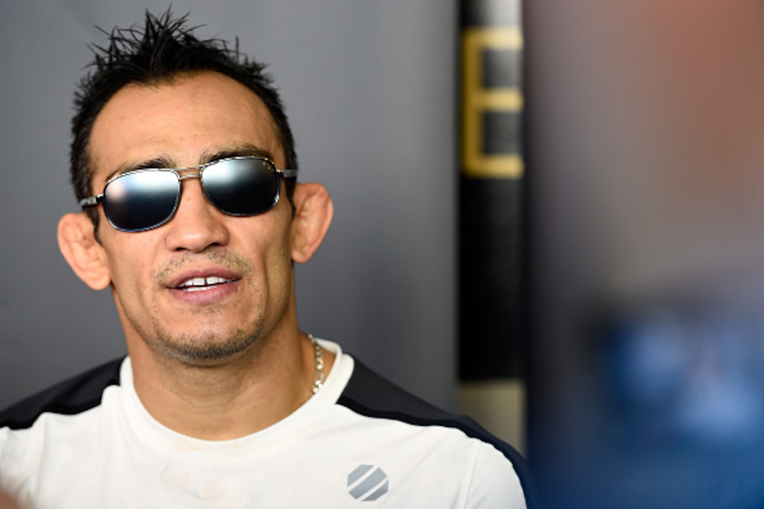 LAS VEGAS, NV - MARCH 01:  Tony Ferguson holds an open workout for fans and media inside T-Mobile Arena on March 1, 2017 in Las Vegas, Nevada. (Photo by Jeff Bottari/Zuffa LLC/Zuffa LLC via Getty Images)
