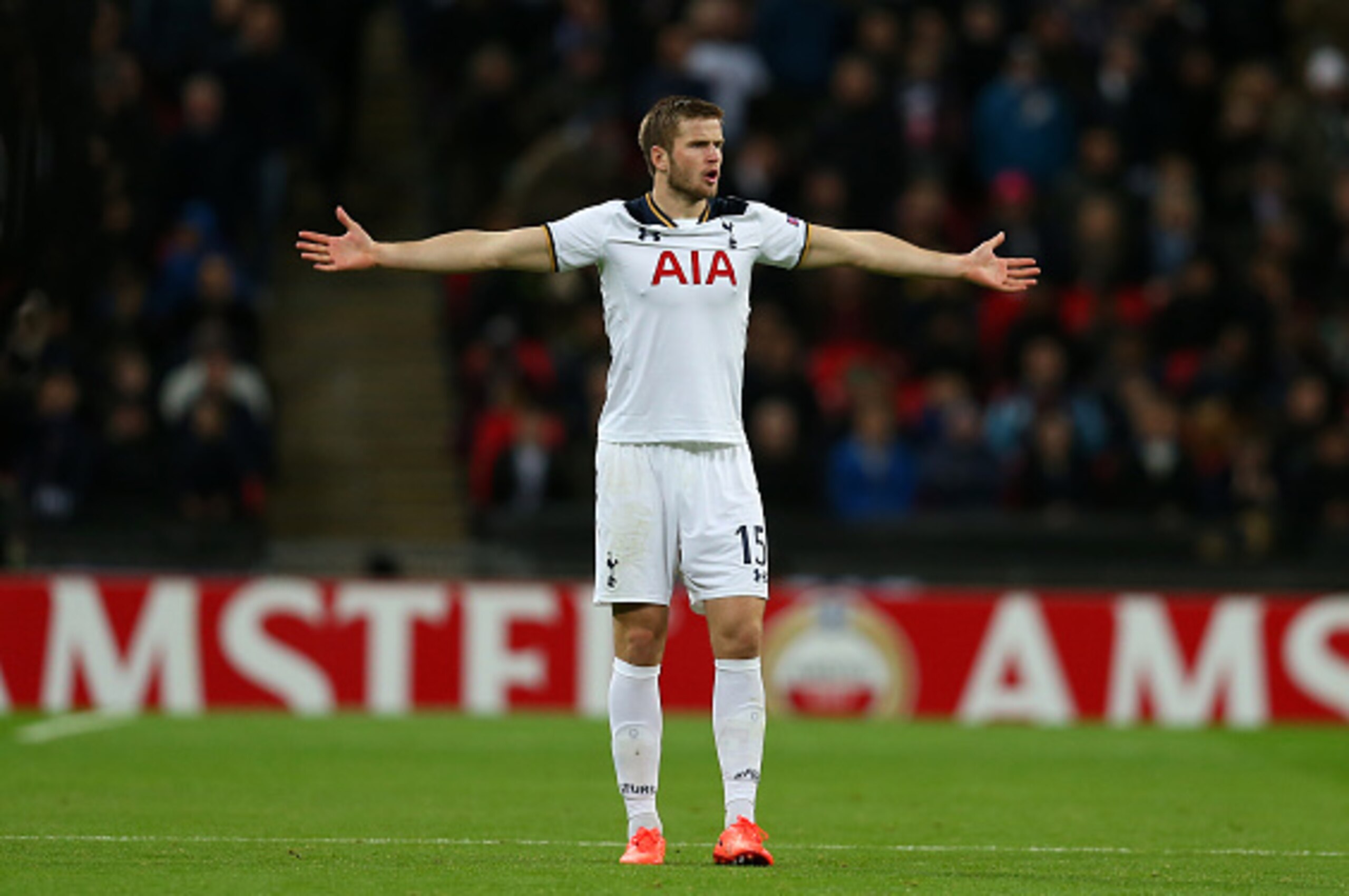LONDON, ENGLAND - FEBRUARY 23: Eric Dier of Tottenham Hotspur during the UEFA Europa League Round of 32 second leg match between Tottenham Hotspur and KAA Gent at Wembley Stadium on February 23, 2017 in London, United Kingdom. (Photo by Catherine Ivill - 