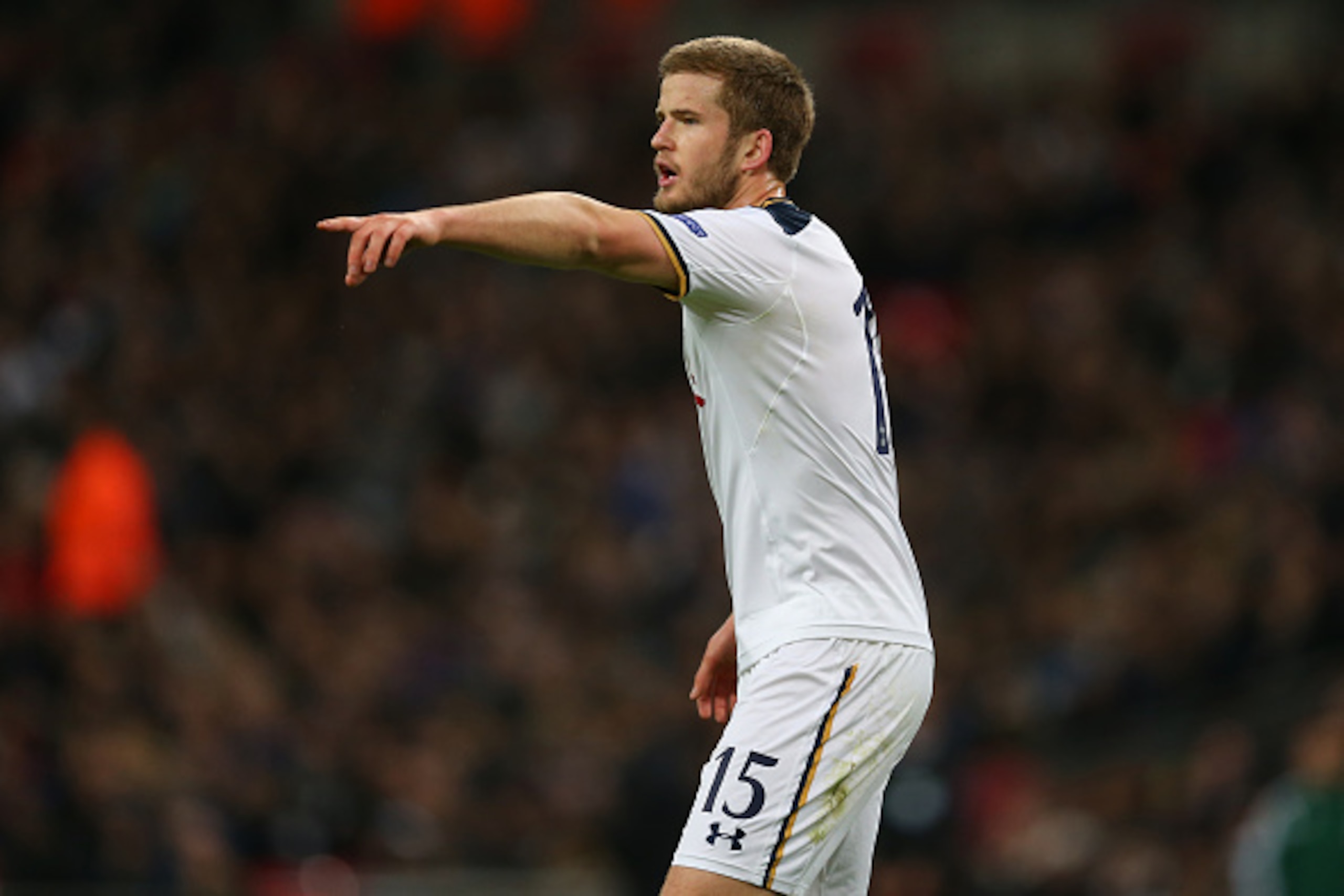 LONDON, ENGLAND - FEBRUARY 23: Eric Dier of Tottenham Hotspur during the UEFA Europa League Round of 32 second leg match between Tottenham Hotspur and KAA Gent at Wembley Stadium on February 23, 2017 in London, United Kingdom. (Photo by Catherine Ivill - 