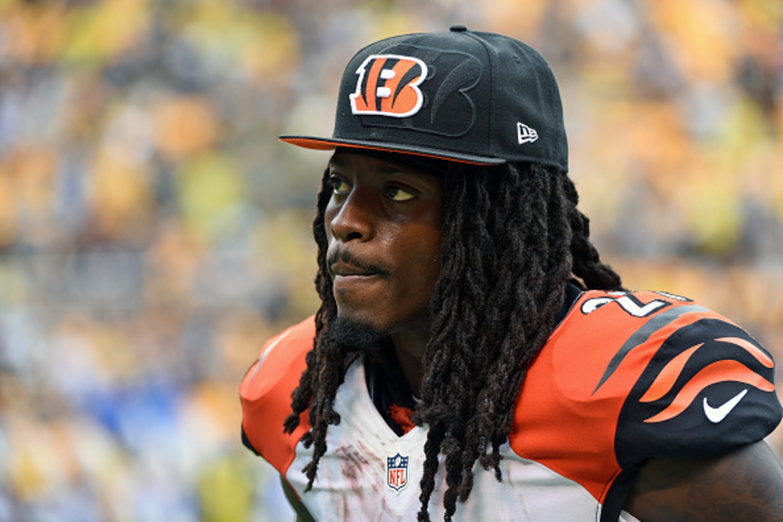 PITTSBURGH, PA - SEPTEMBER 18: Cornerback Dre Kirkpatrick #27 of the Cincinnati Bengals looks on from the sideline during a game against the Pittsburgh Steelers at Heinz Field on September 18, 2016 in Pittsburgh, Pennsylvania. The Steelers defeated the Be