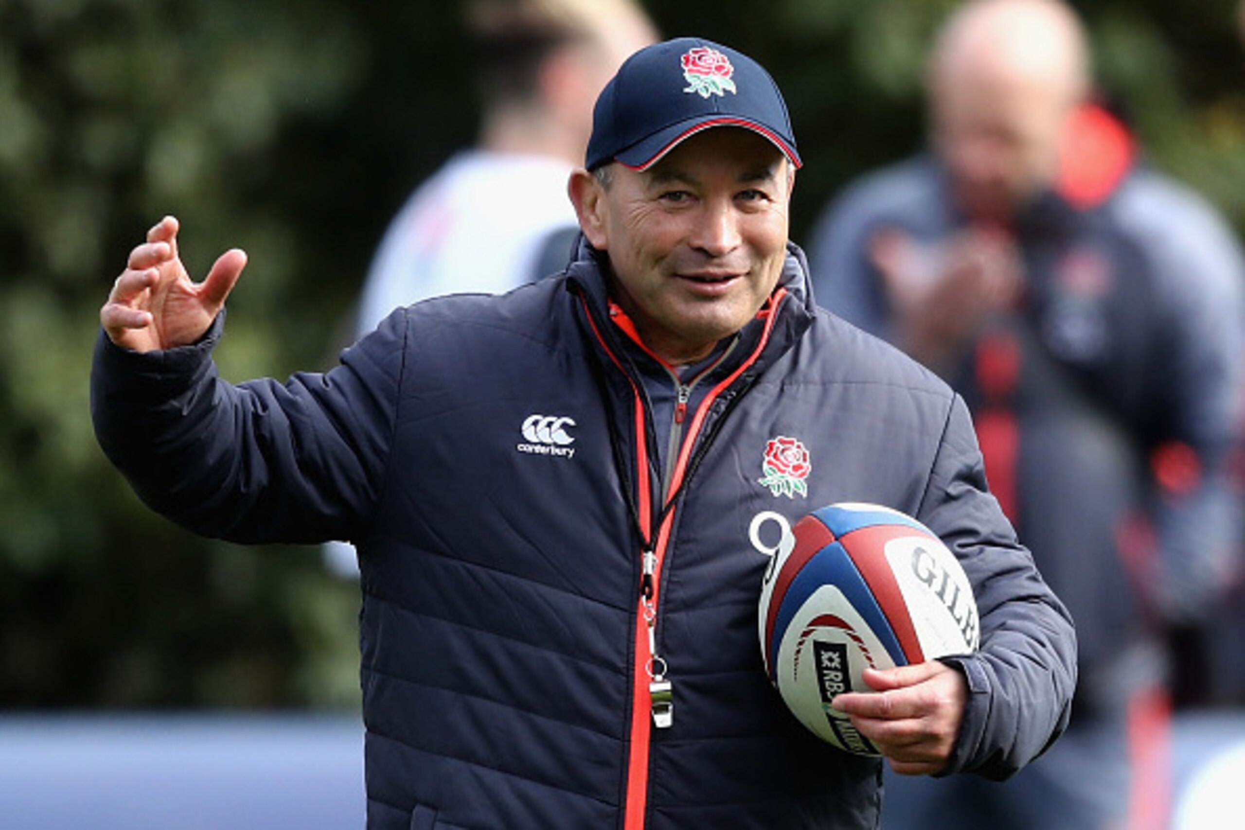 BAGSHOT, ENGLAND - MARCH 07: Eddie Jones, the head coach looks on during the England training session held at Pennyhill Park on March 7, 2017 in Bagshot, England. (Photo by David Rogers/Getty Images) BAGSHOT, ENGLAND - MARCH 07: Eddie Jones, the head coach looks on during the England training session held at Pennyhill Park on March 7, 2017 in Bagshot, England. (Photo by David Rogers/Getty Images)