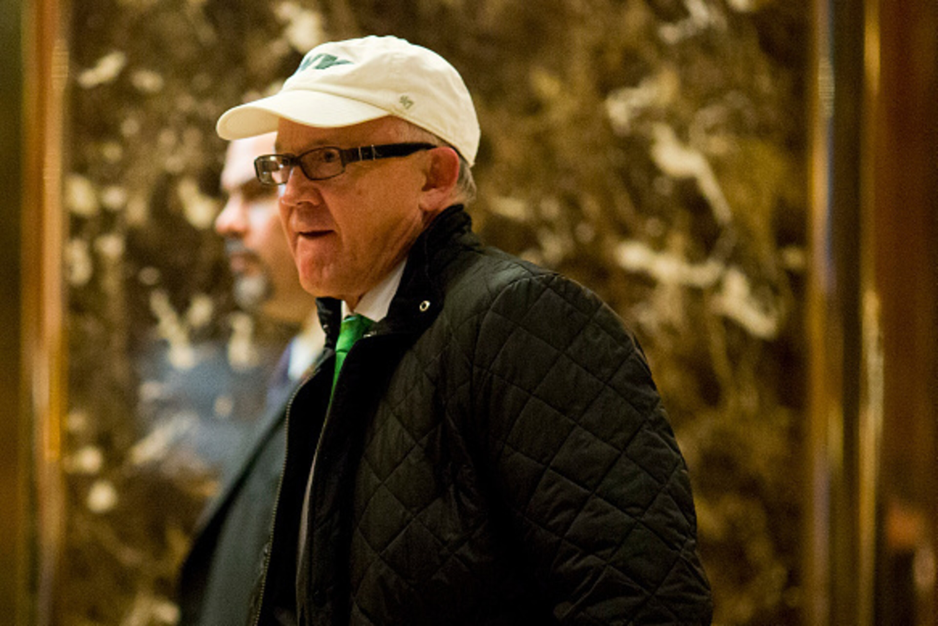 Woody Johnson, owner of the New York Jets NFL team, arrives at Trump Tower in New York City on December 5, 2016. / AFP / DOMINICK REUTER (Photo credit should read DOMINICK REUTER/AFP/Getty Images) Woody Johnson, owner of the New York Jets NFL team, arrives at Trump Tower in New York City on December 5, 2016. / AFP / DOMINICK REUTER (Photo credit should read DOMINICK REUTER/AFP/Getty Images)